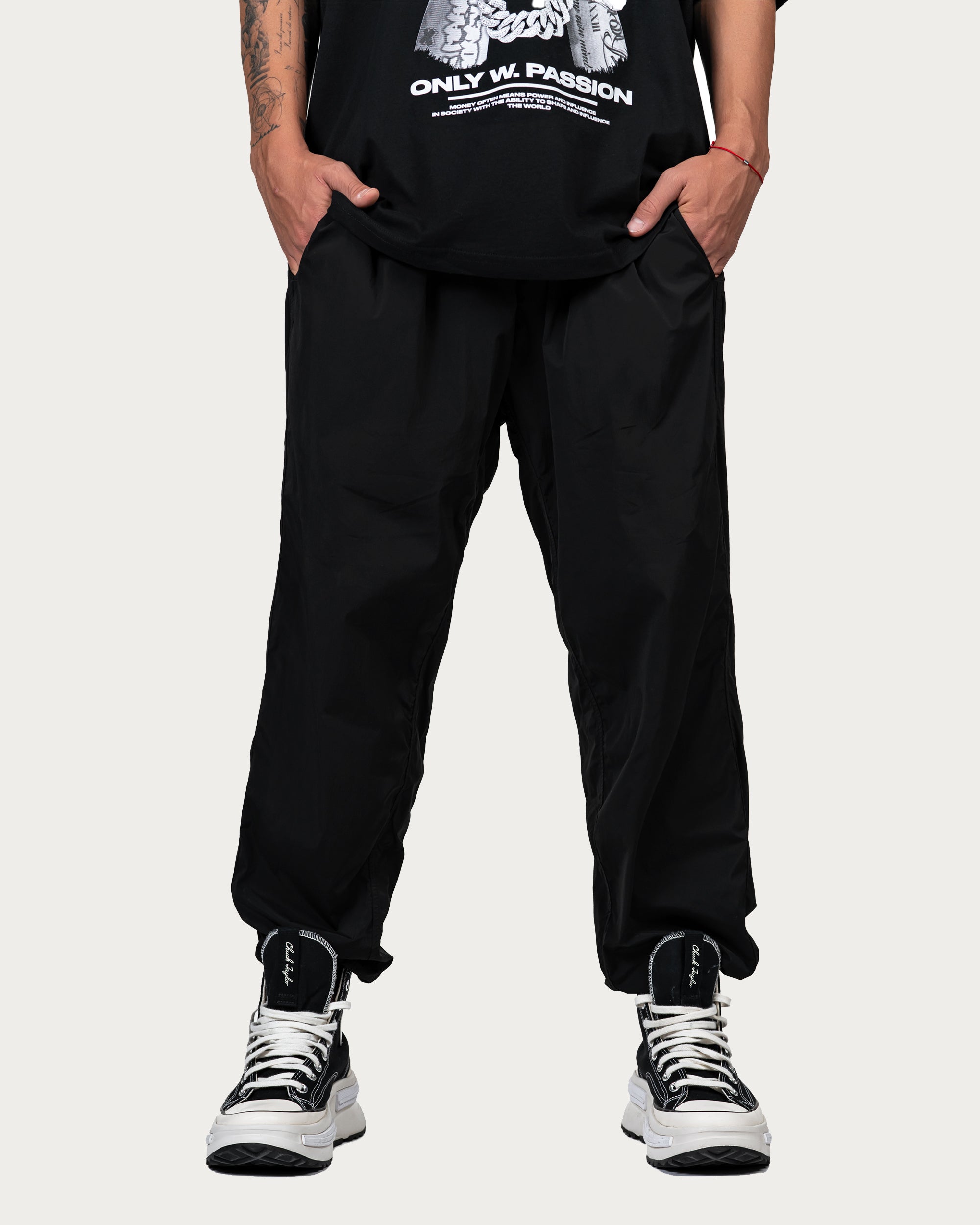 Luźne spodnie joggery - P13782