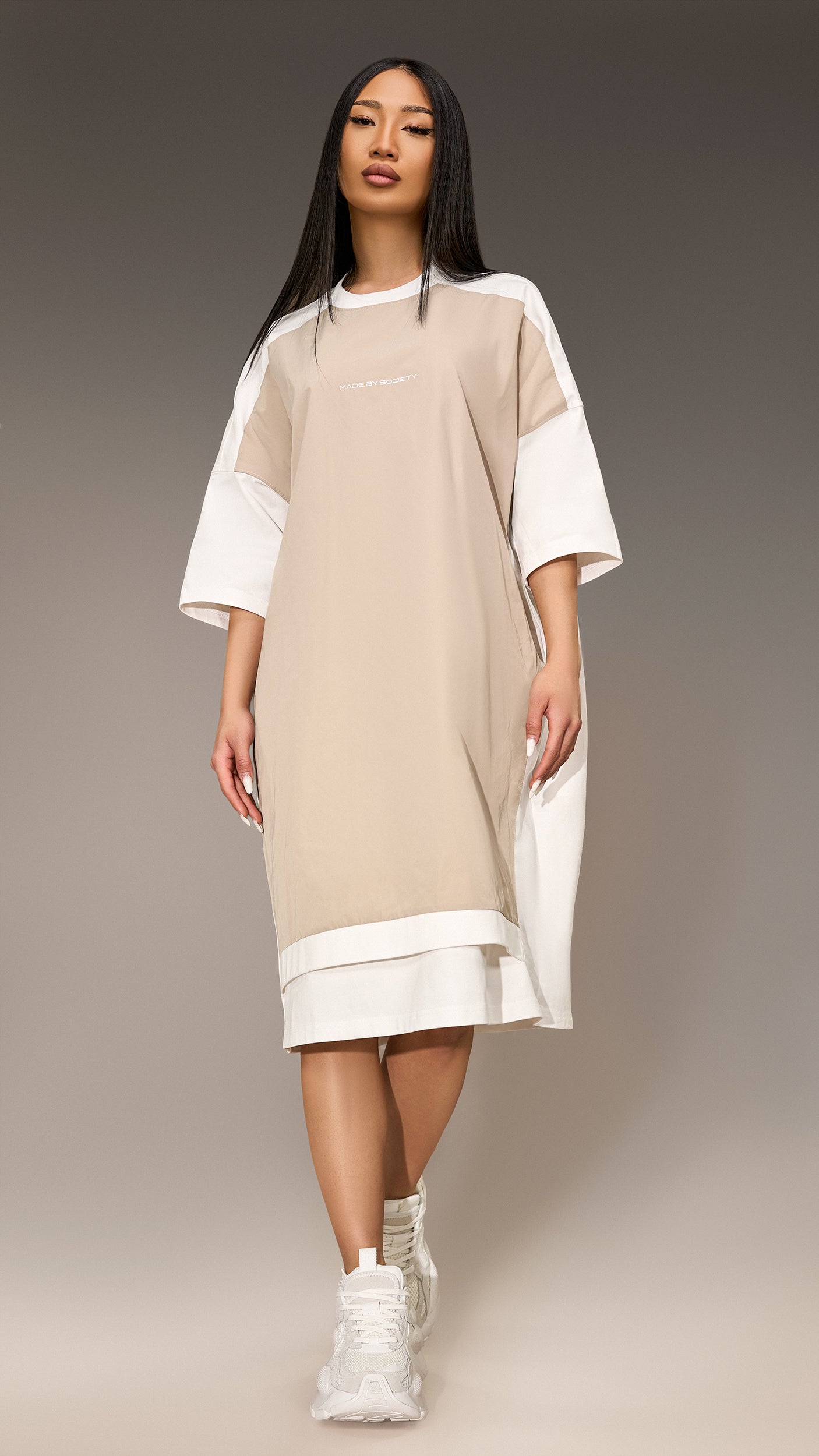 Sukienka oversize Made by Society - D26216