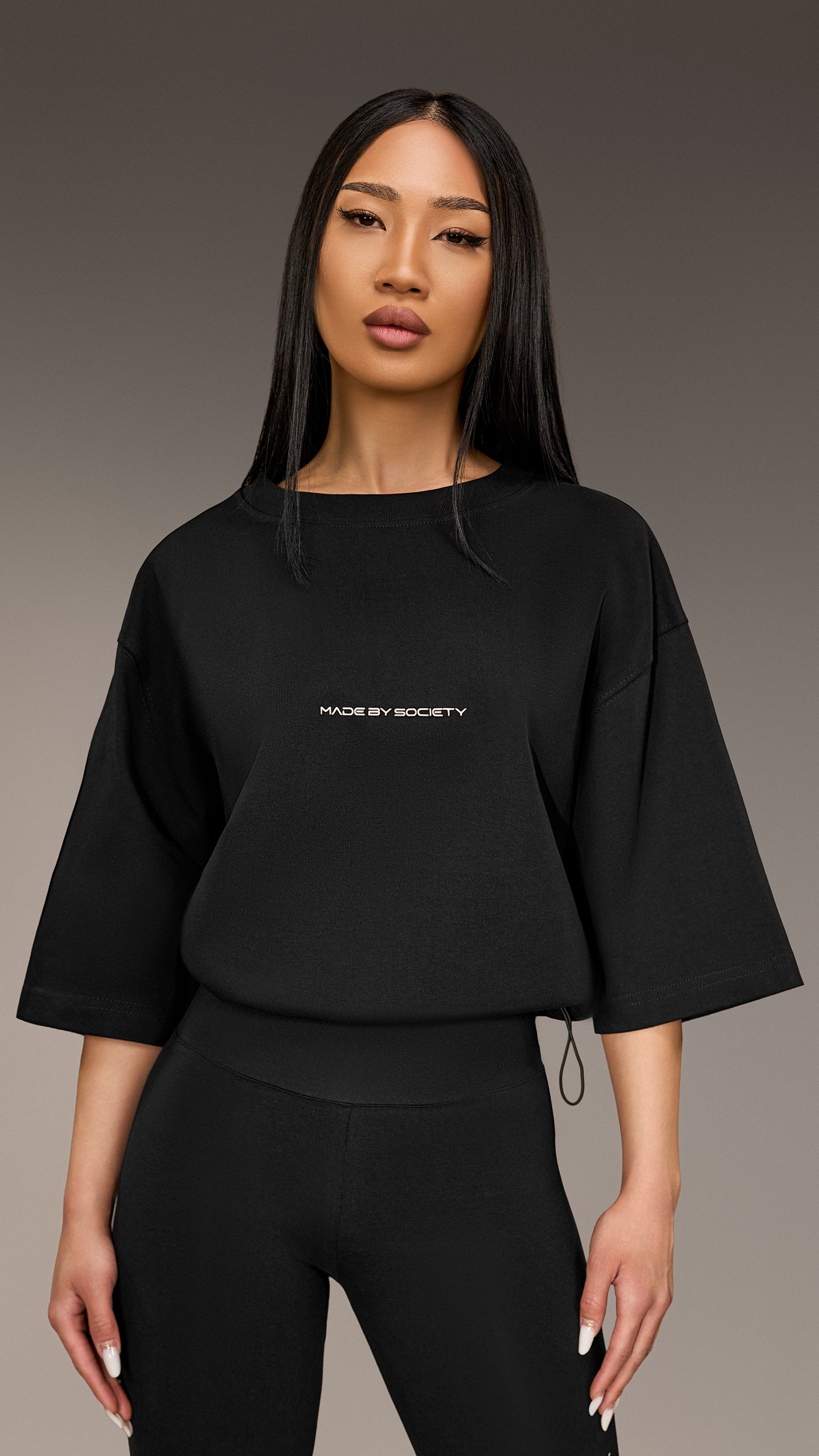 Crop T-shirt Made by Society - T26273