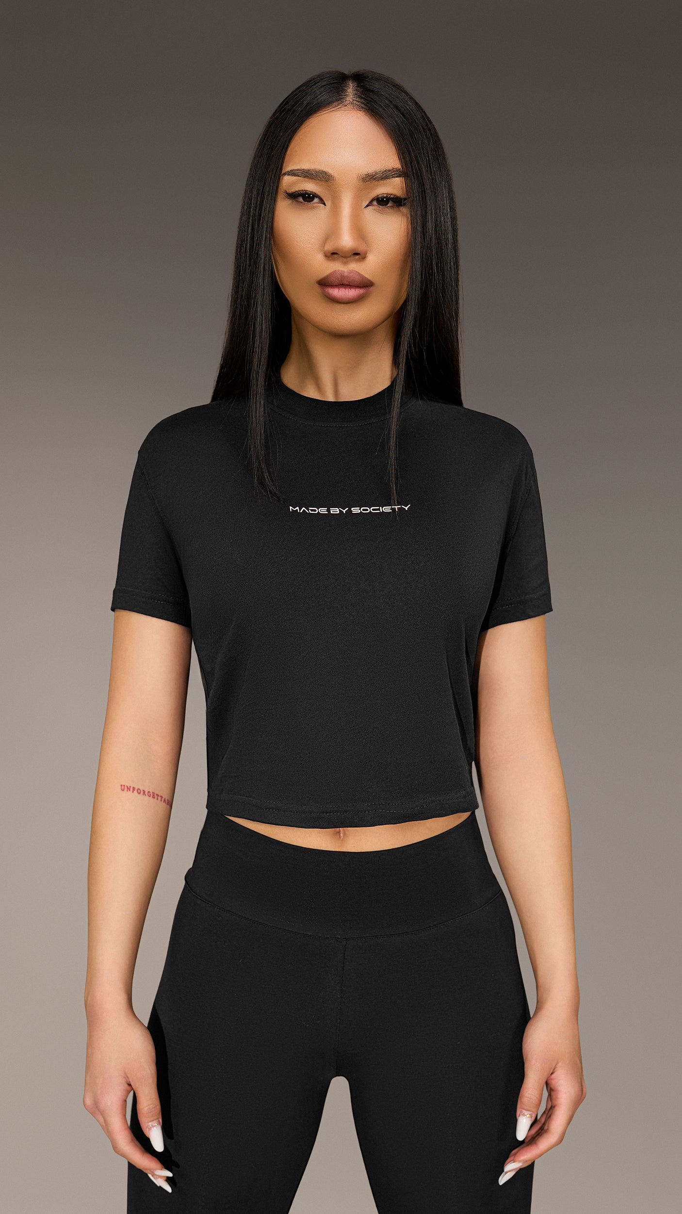 T-shirt crop Made by Society - T26192