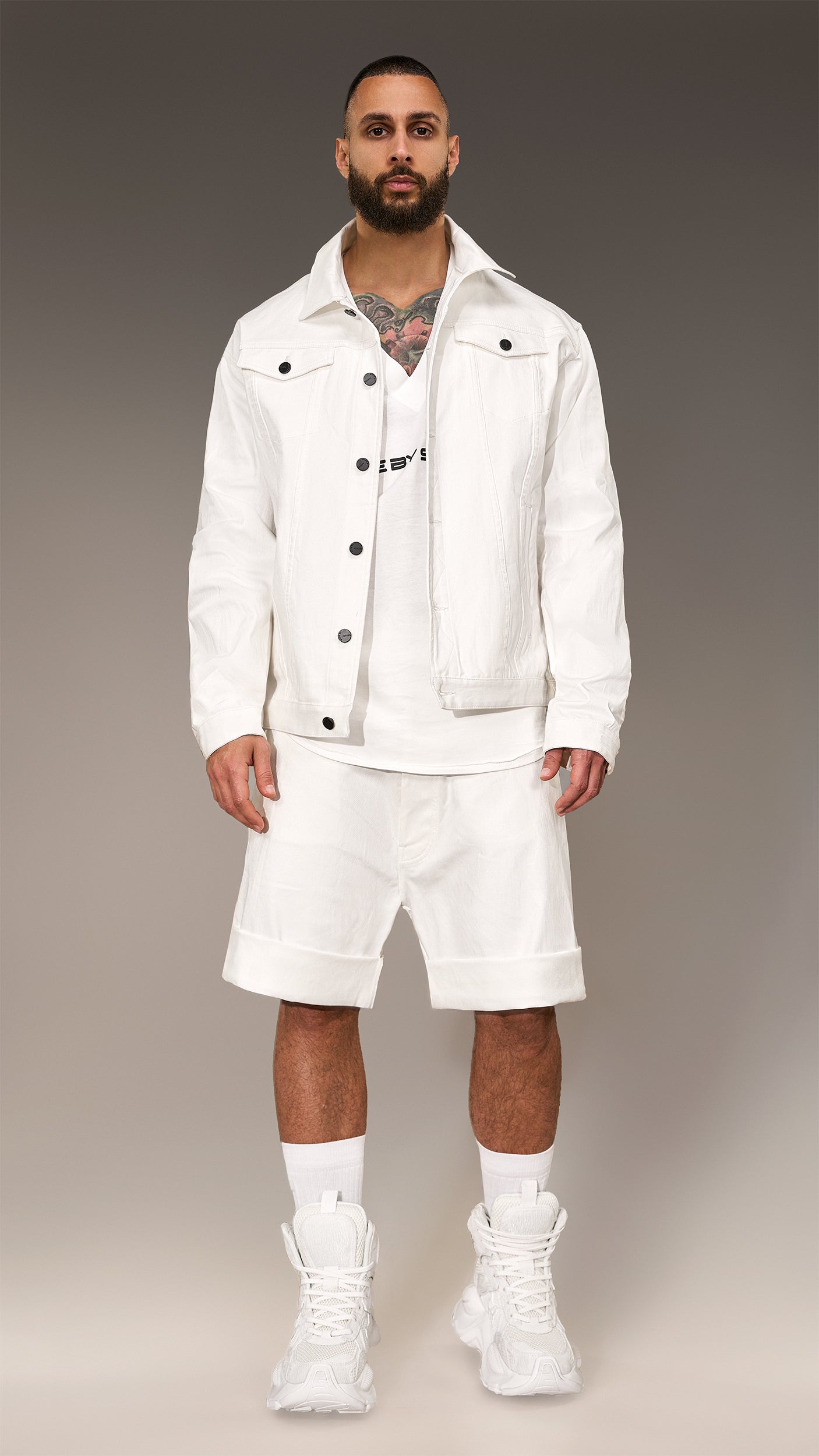 Jeansowe bermudy Made by Society - B16202