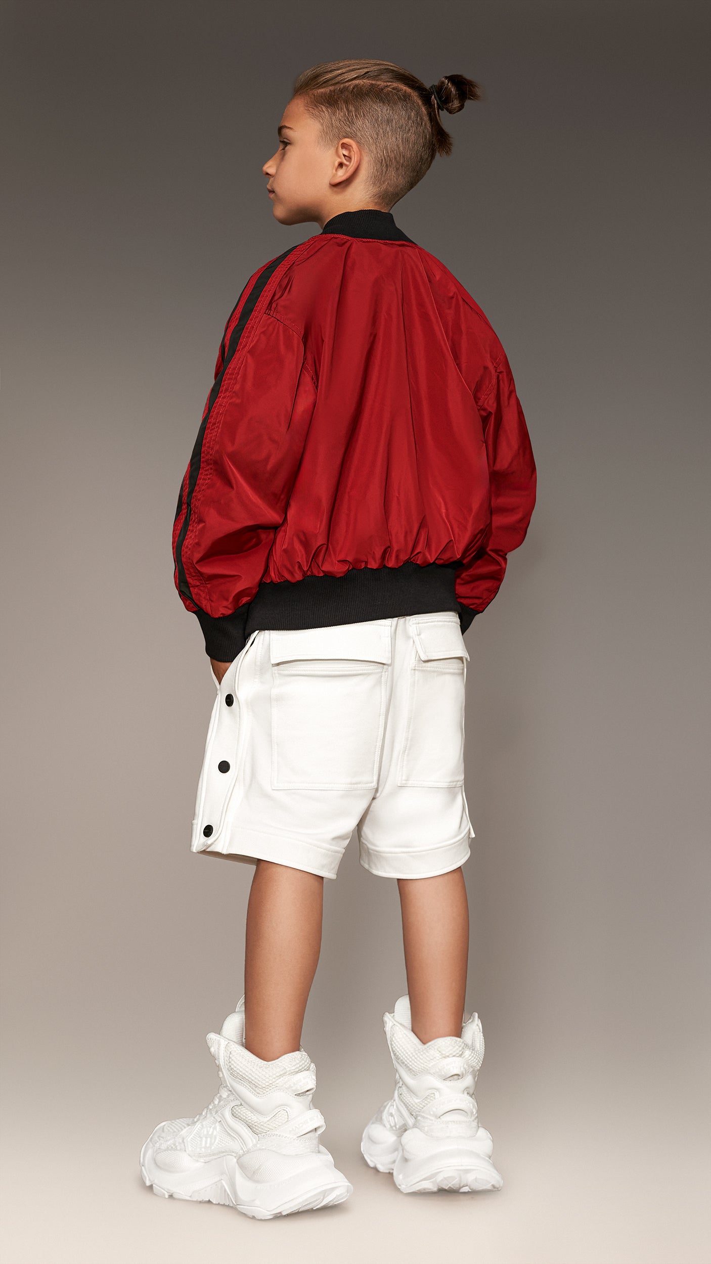 Kurtka bomber w paski - J34814