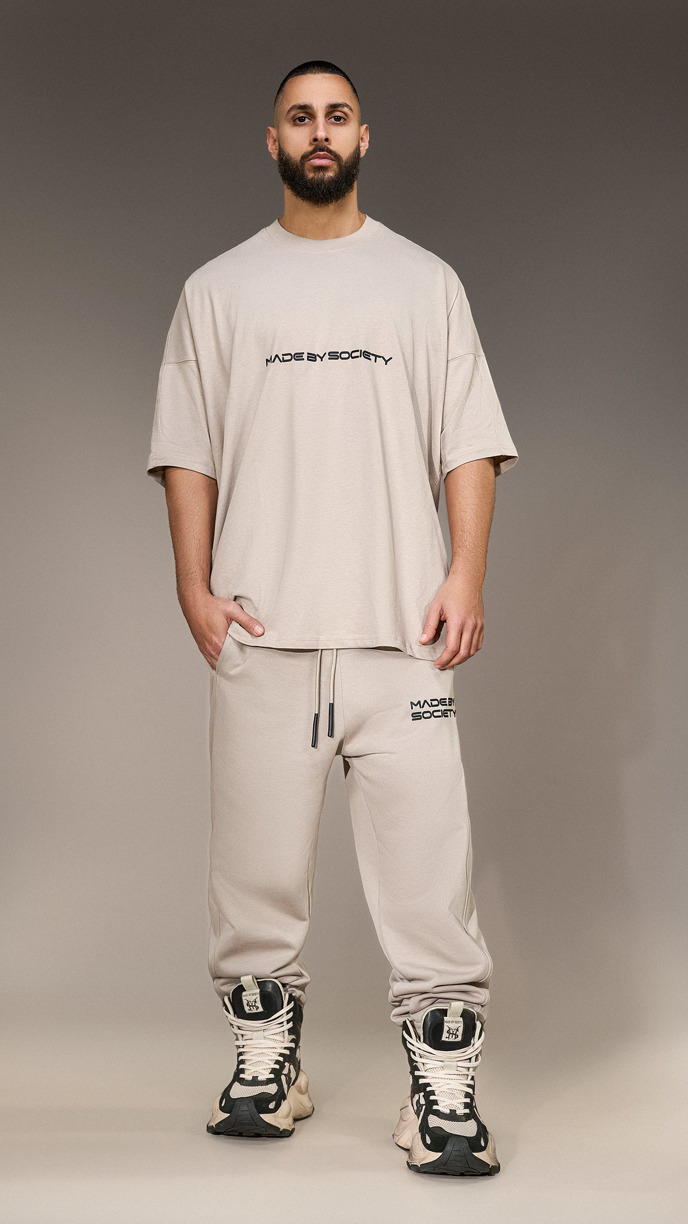 Oversized T-shirt "Made by Society" - T15991
