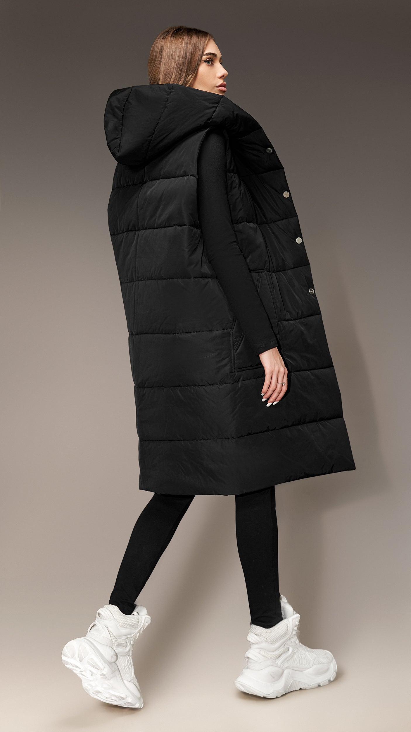 Długi kamizelka - V26833