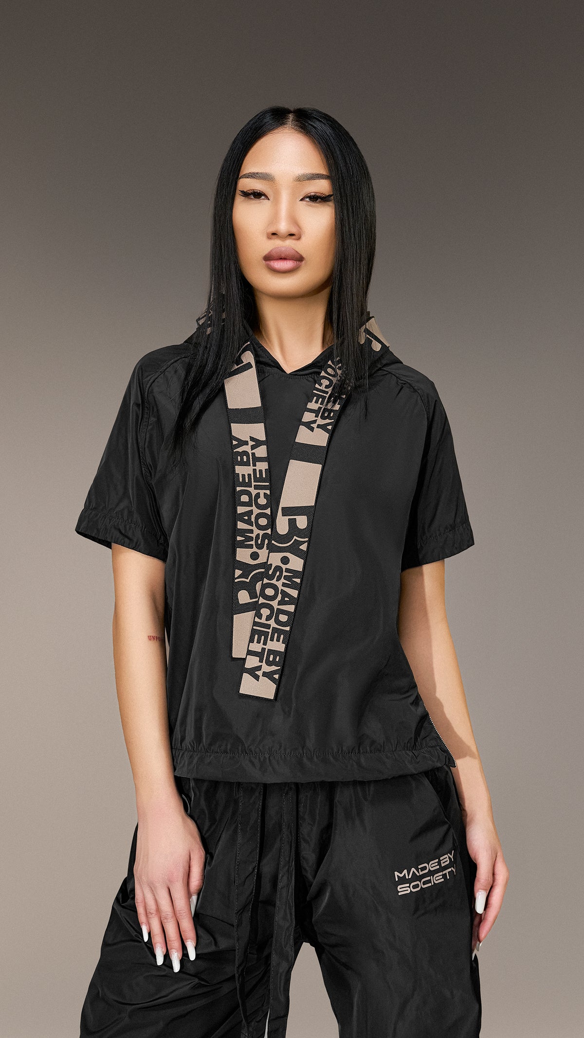Bluza z kapturem "Made by Society" - H25572