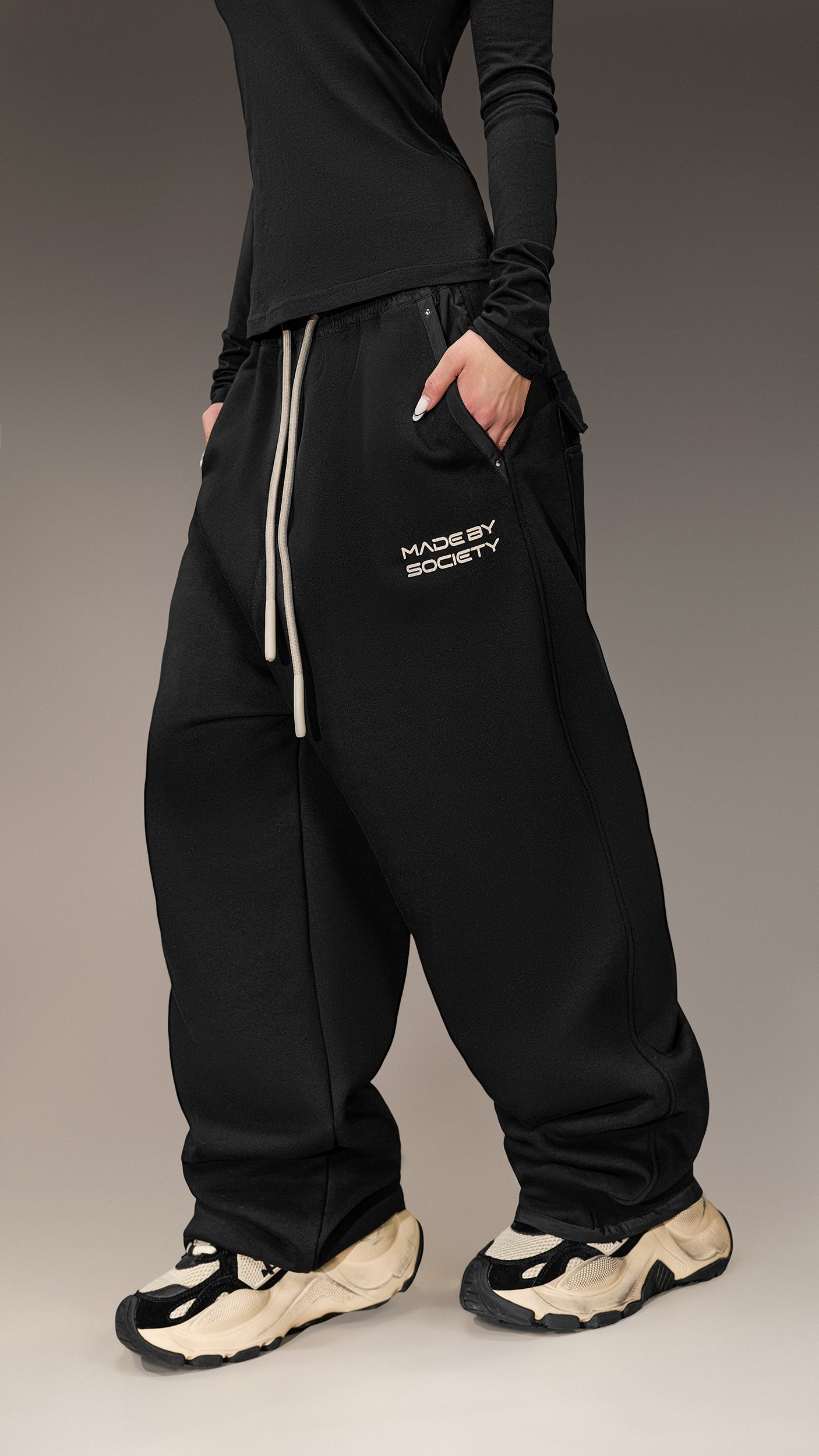 Spodnie Oversized Made By Society – P26032