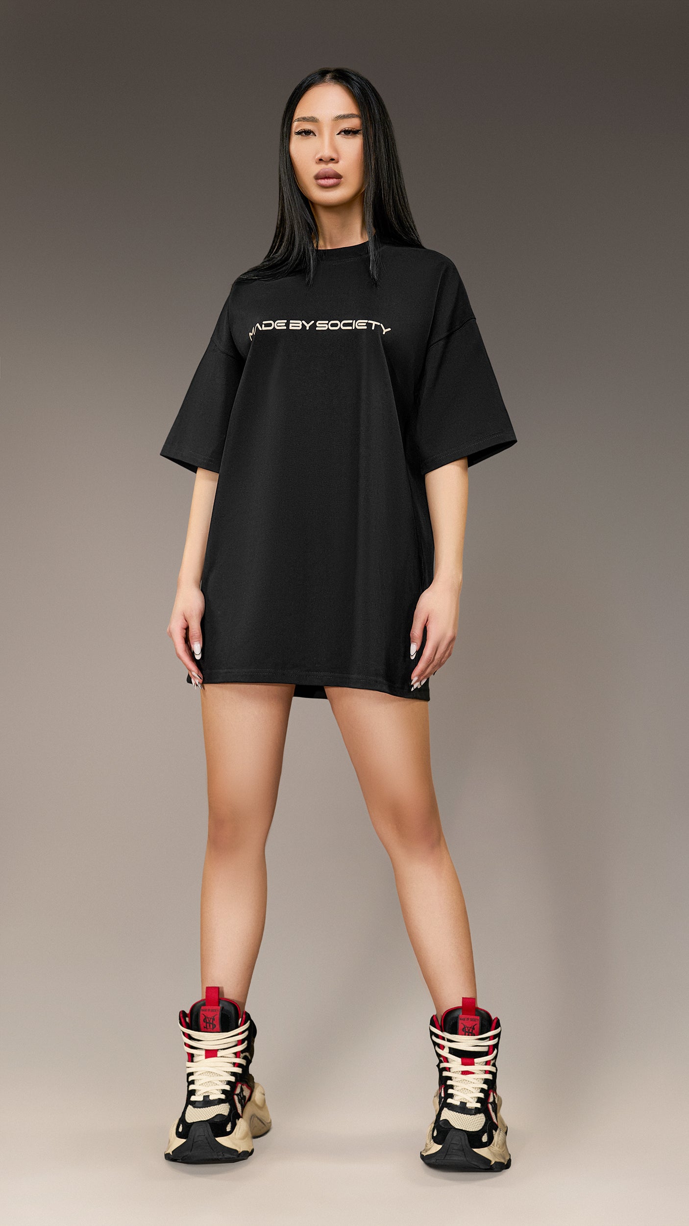 Oversized T-shirt Made by Society – T26055