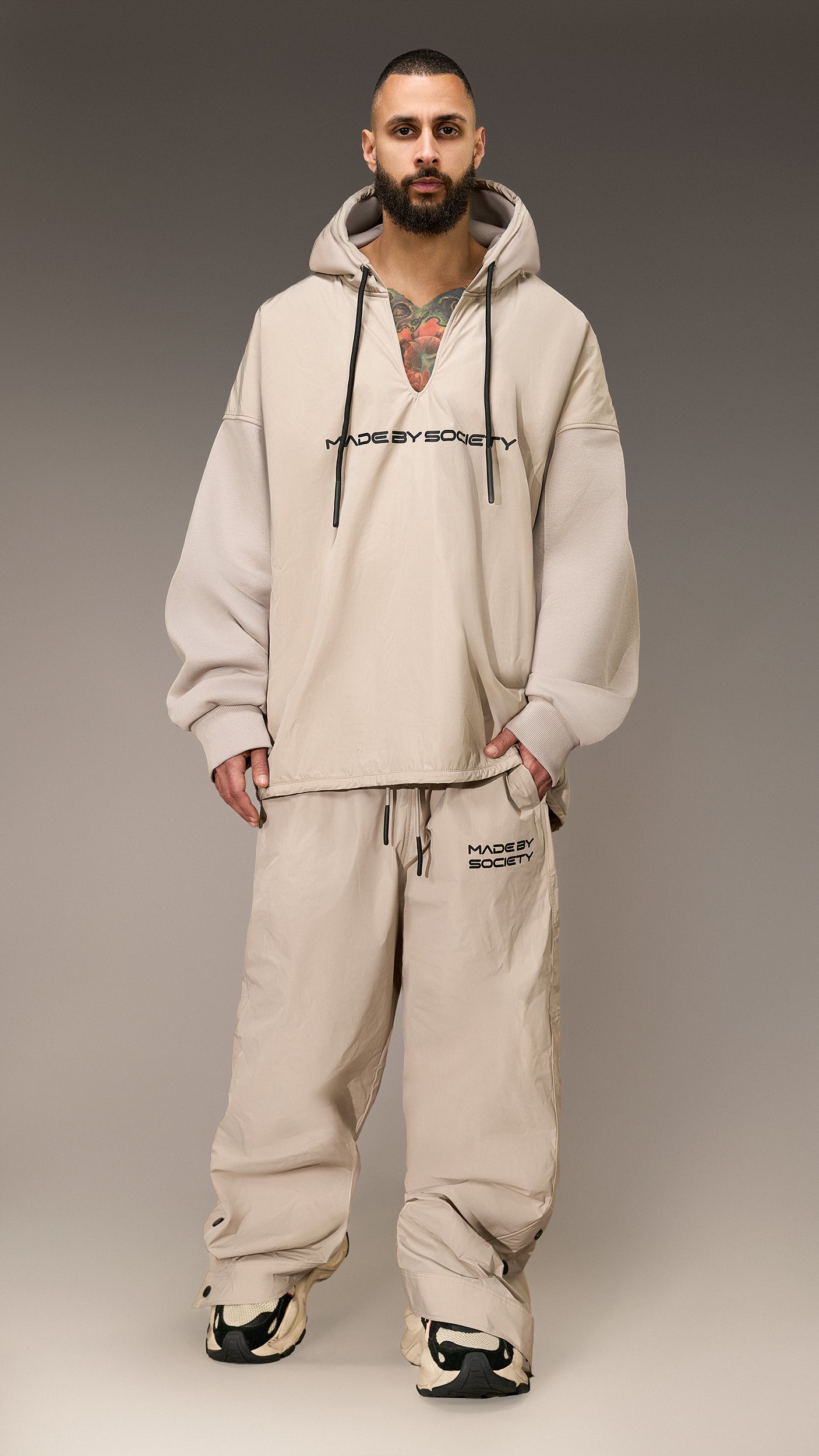 Hanorac oversized „Made by Society” – H16085