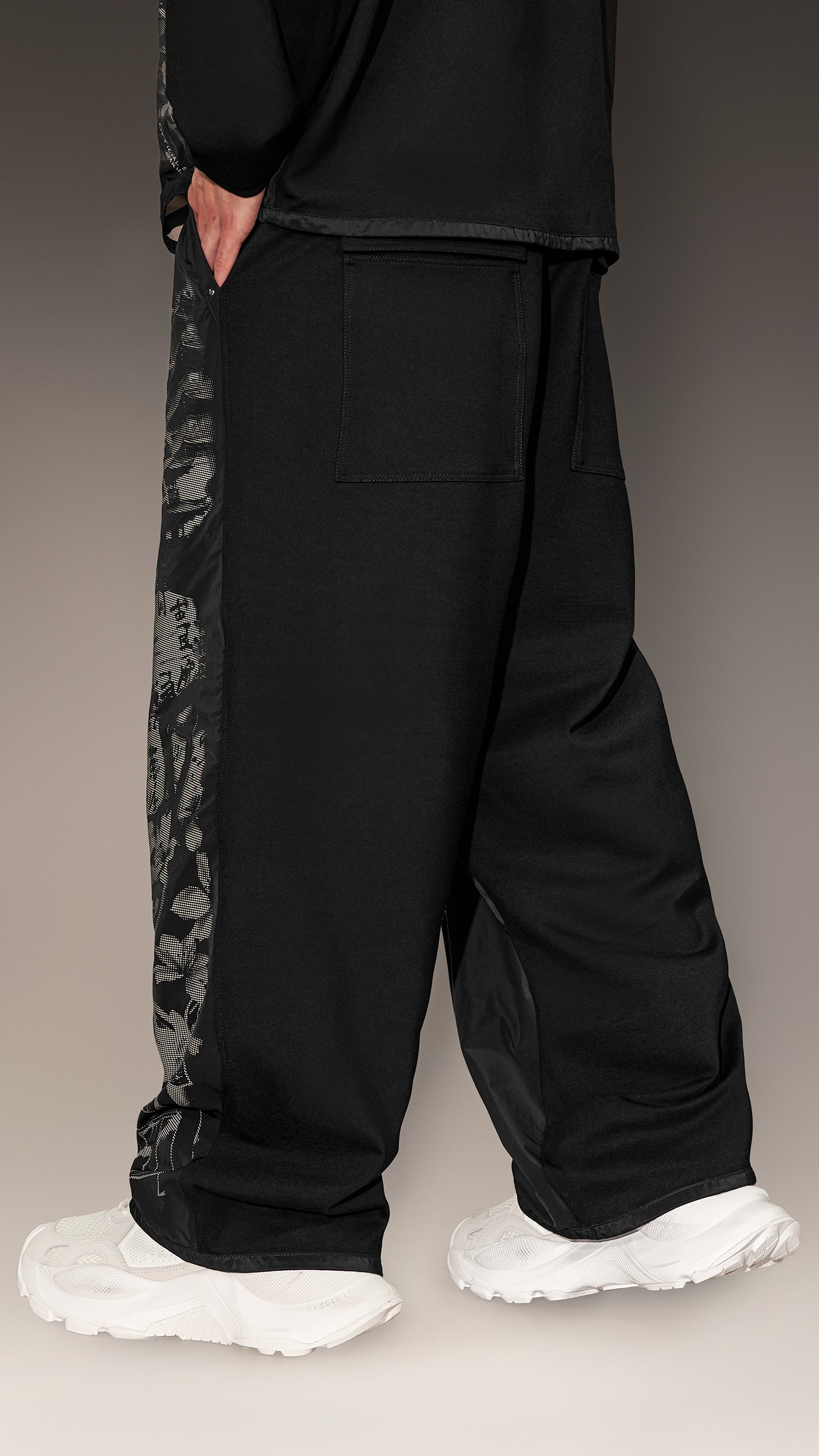 Pantaloni cu imprimeu japonez - P15962