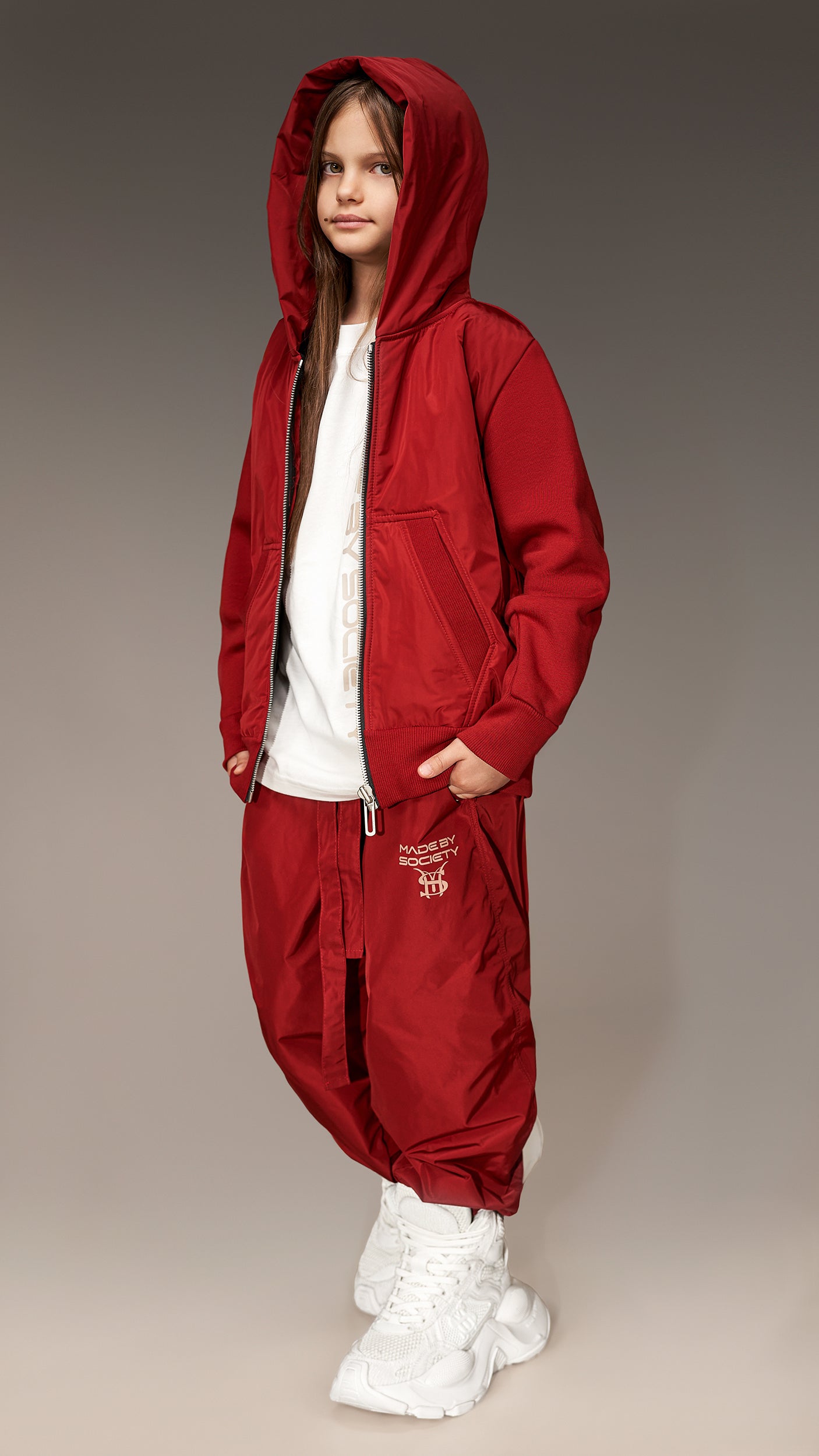 Bluza cu glugă și fermoar - H35034