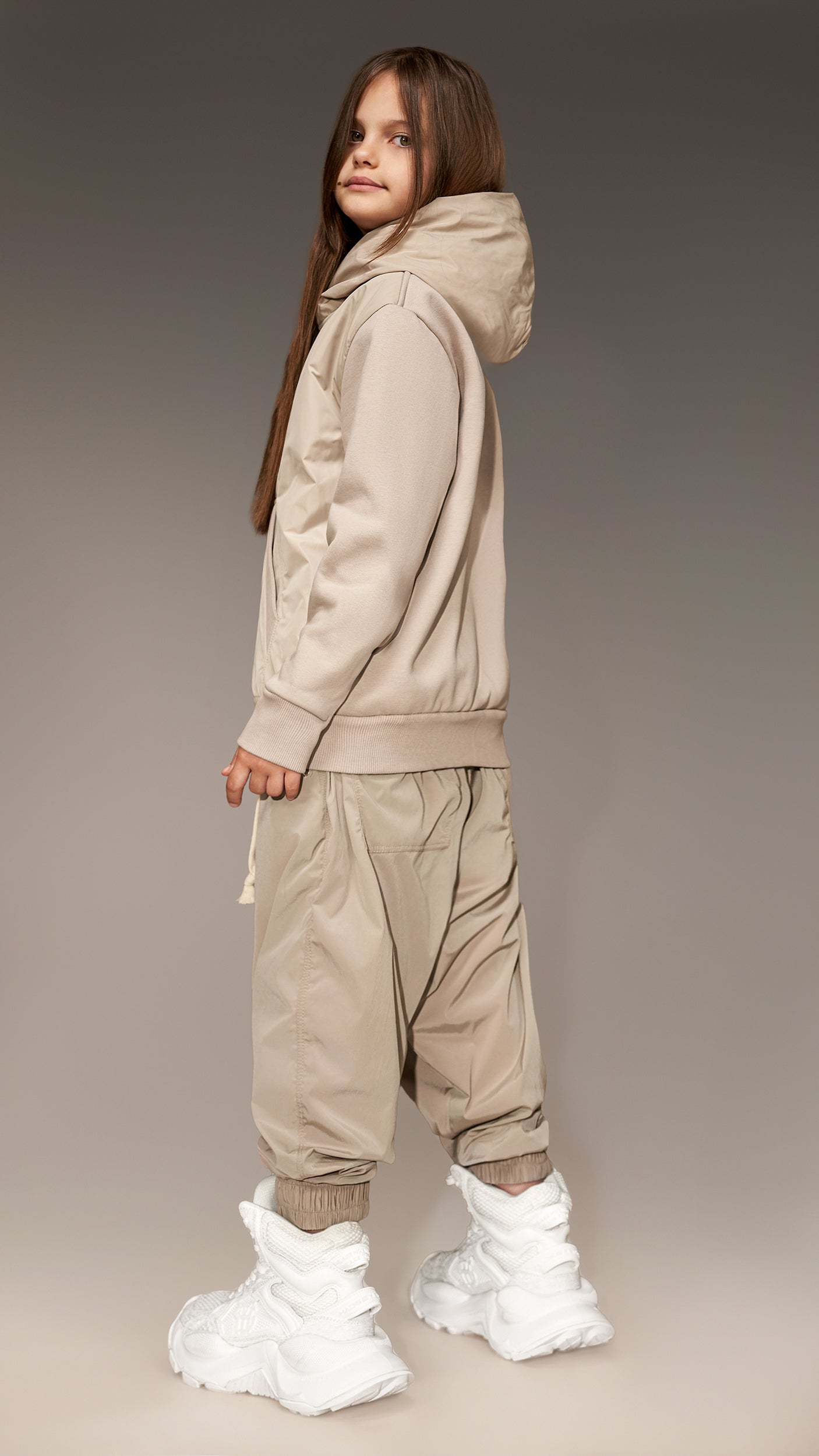 Bluza z kapturem na suwak - H35047