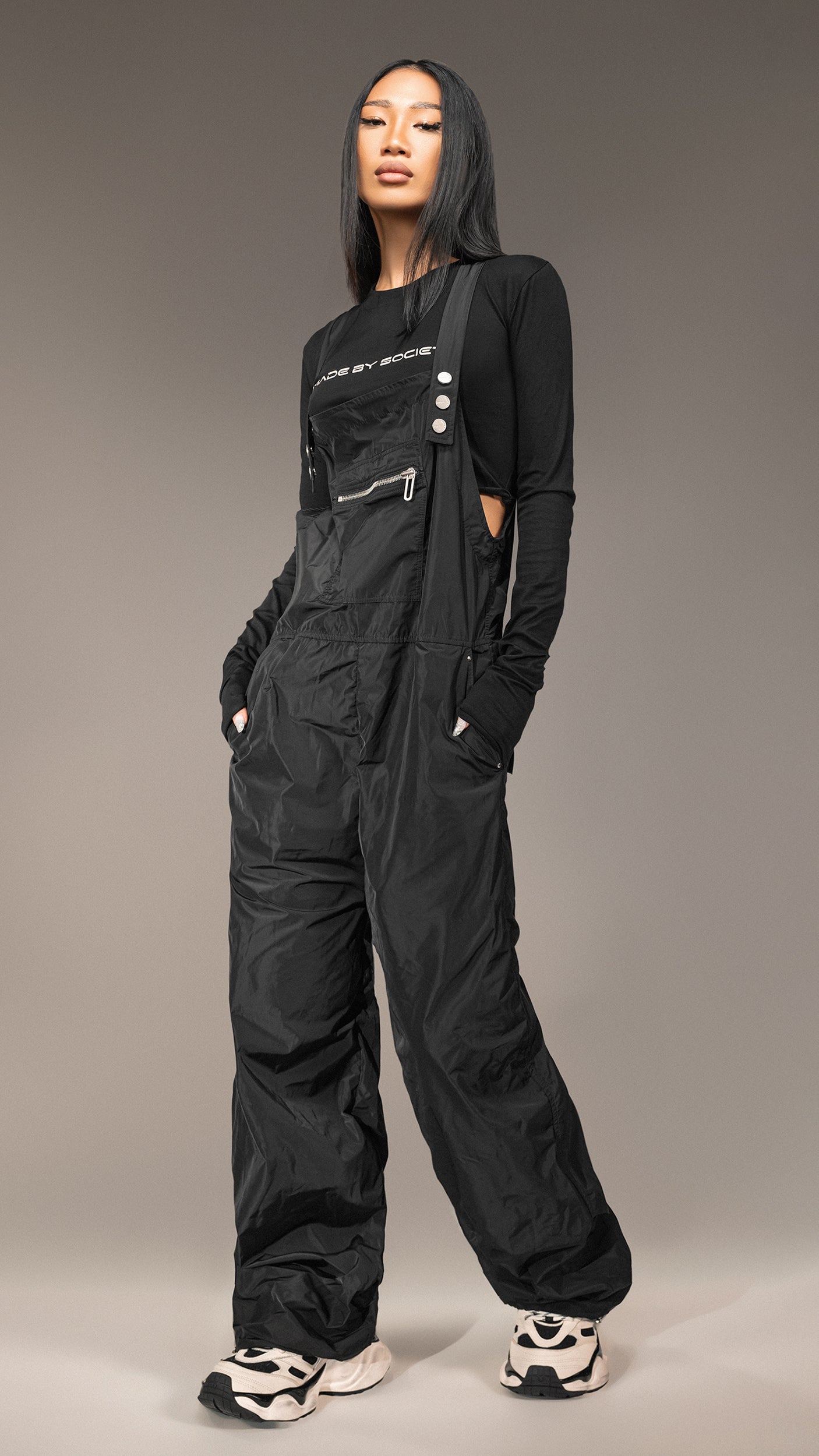 Kombinezon z materiału fas - S25593