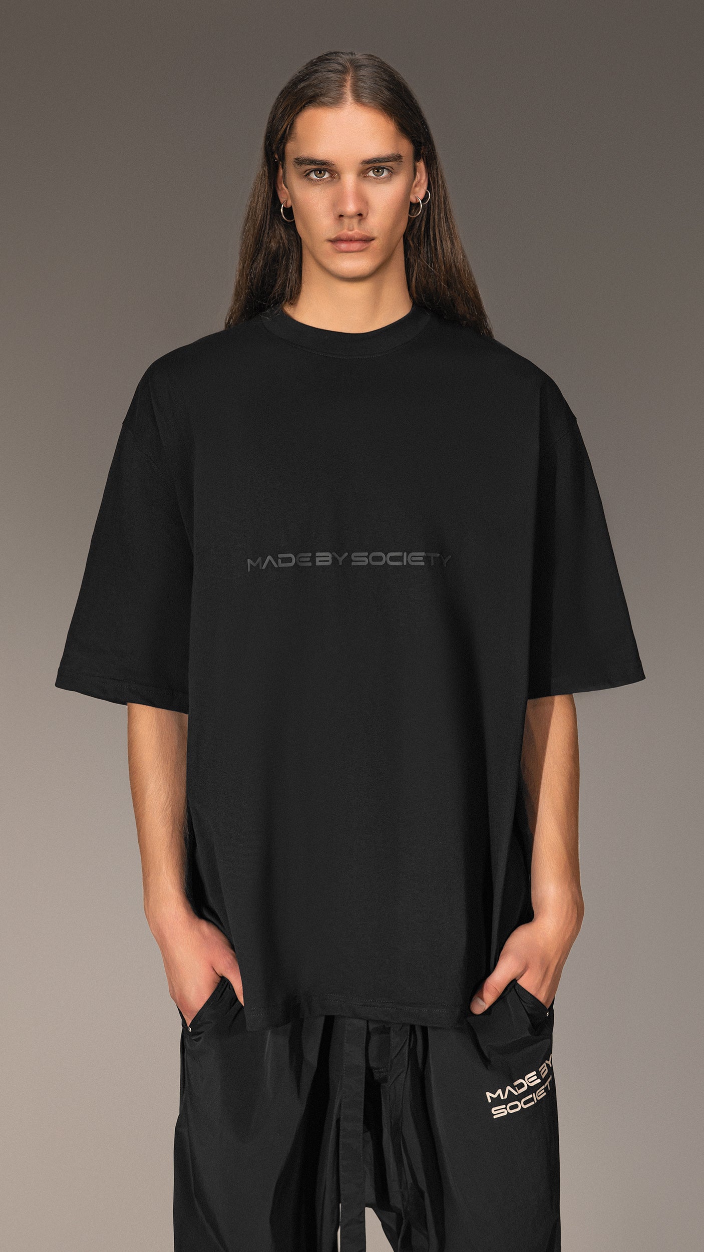 Oversized T-shirt "MADE BY SOCIETY" - T15731