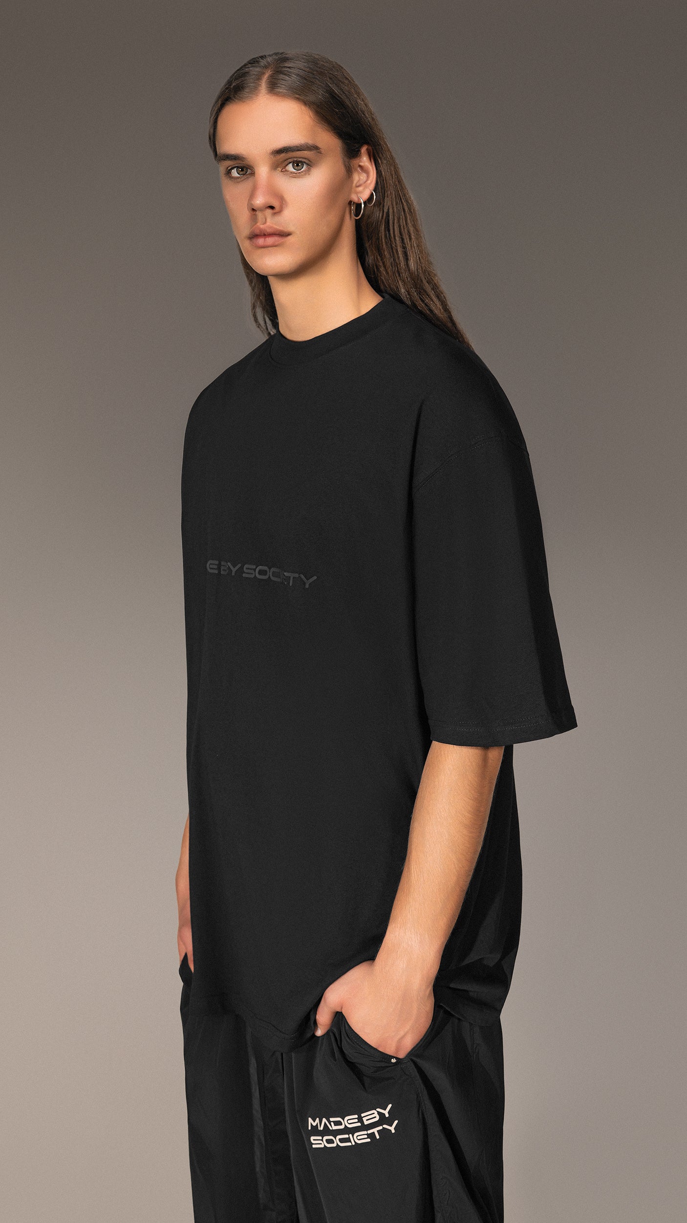Oversized T-shirt "MADE BY SOCIETY" - T15731