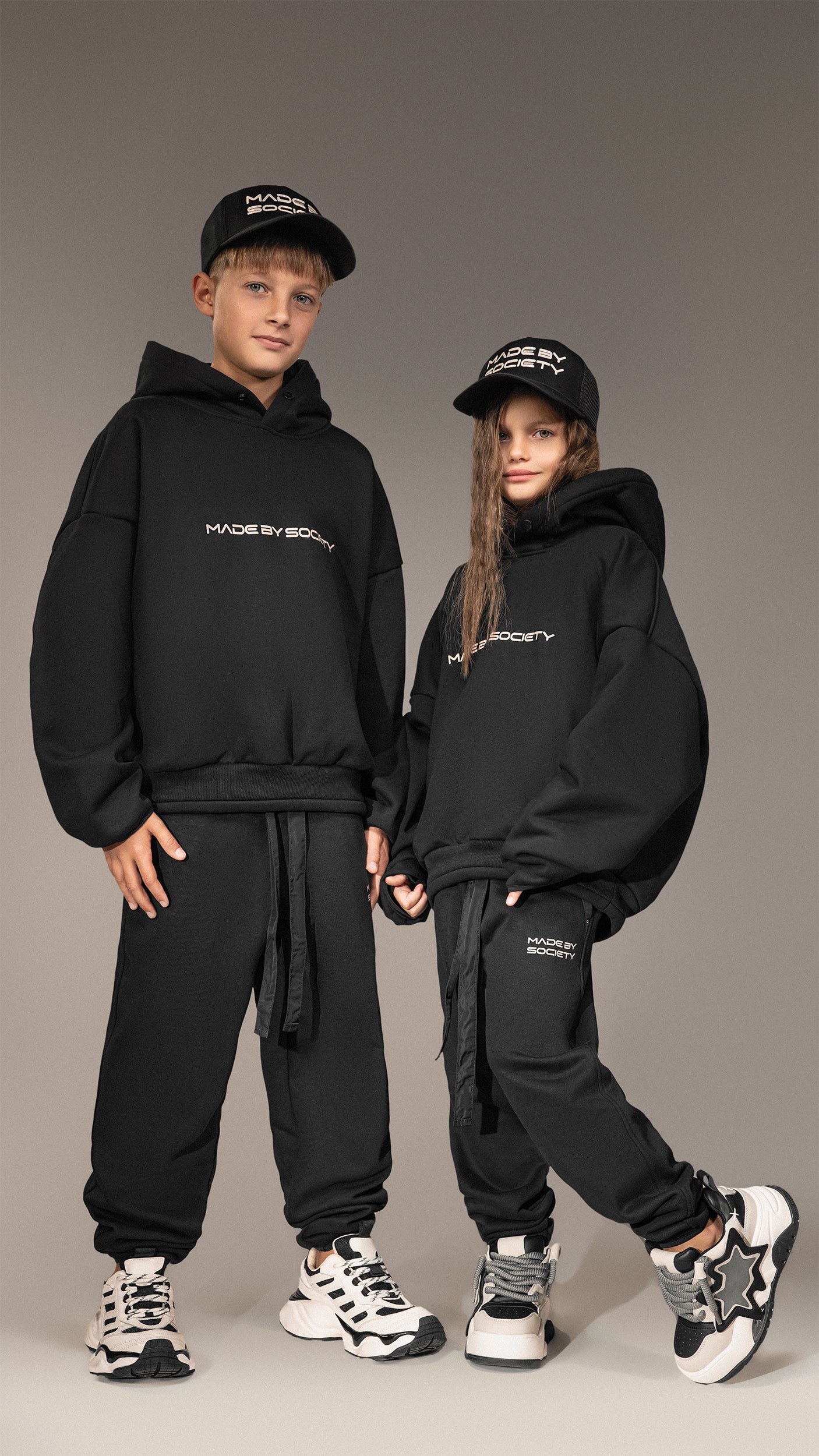 Oversize'owy bluza „Made By Society” - H35682
