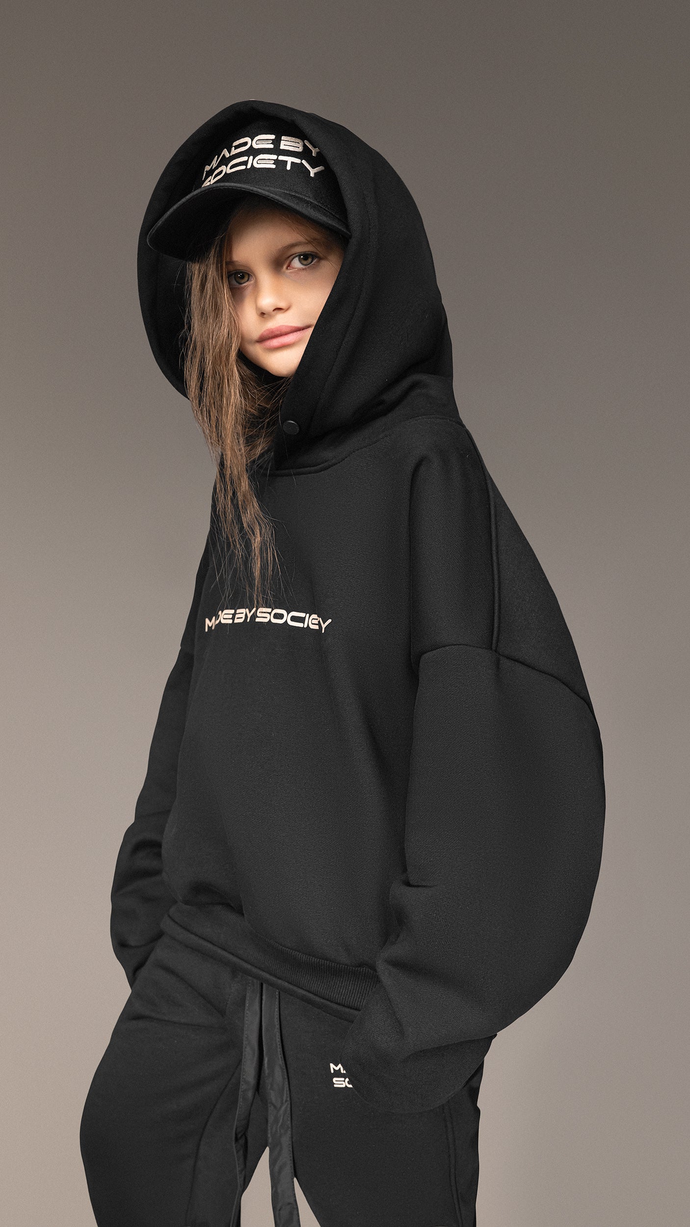 Oversize'owy bluza „Made By Society” - H35682