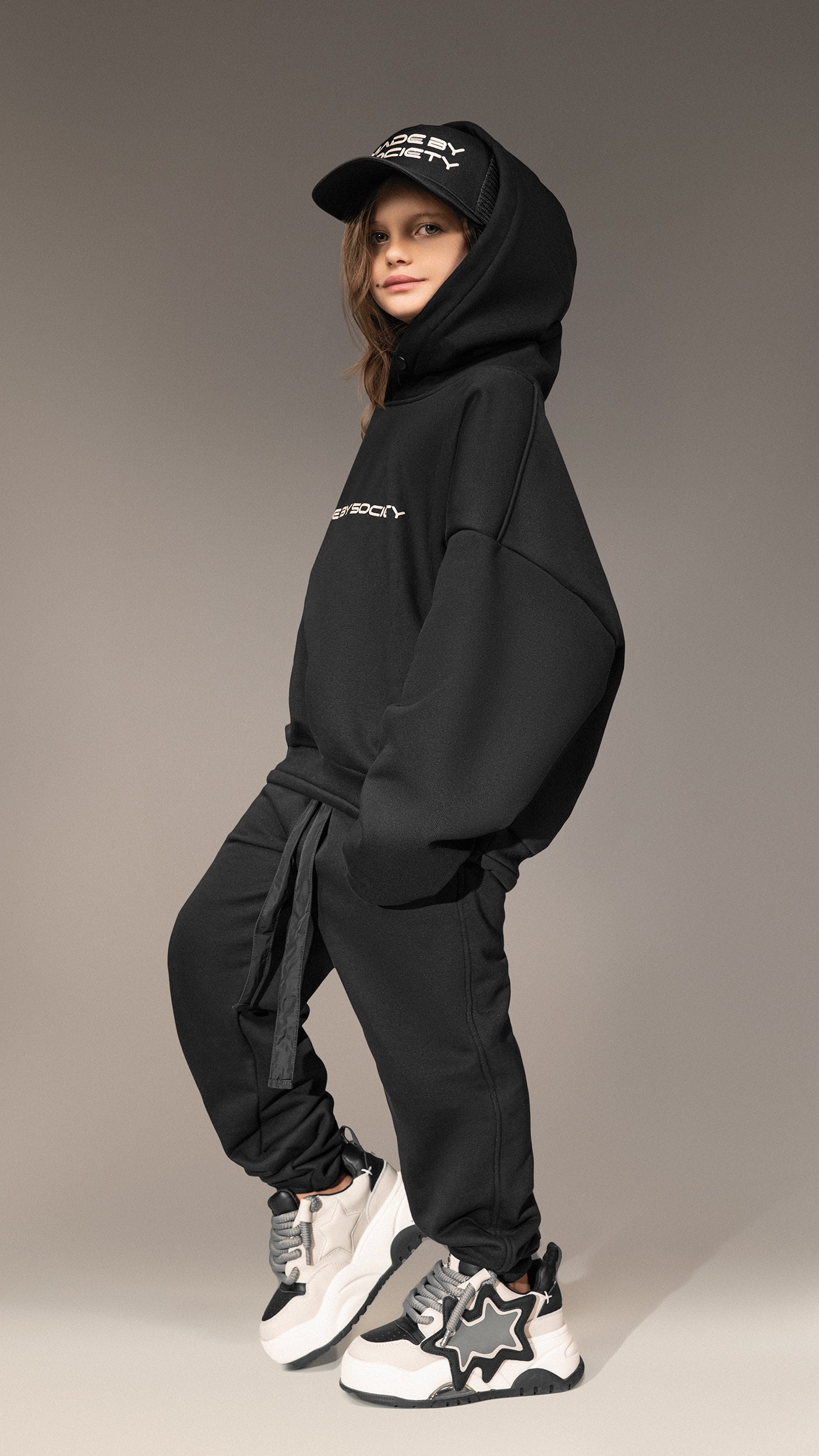 Oversize'owy bluza „Made By Society” - H35682