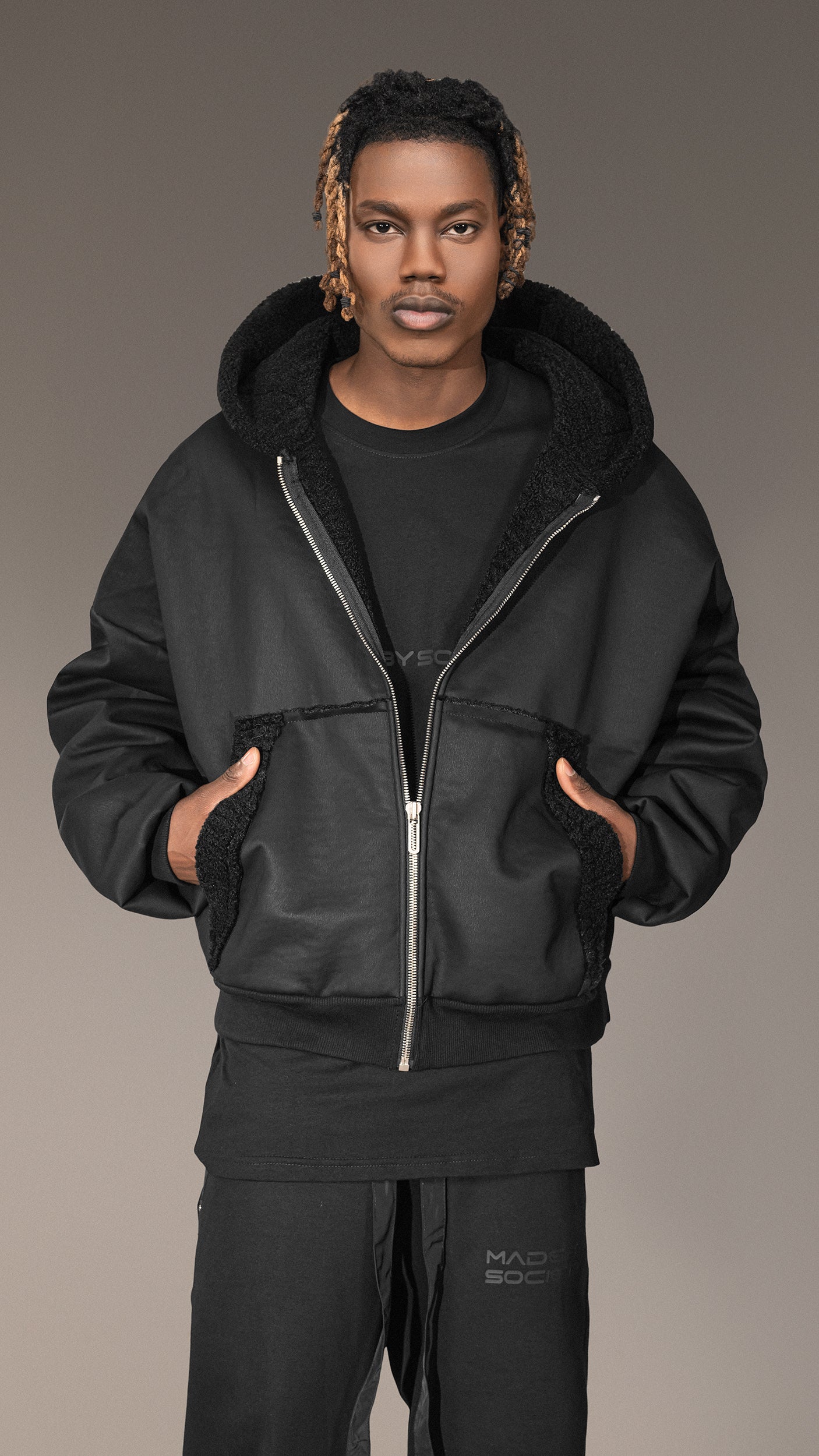 Bluza Oversized „Made By Society” - H14912