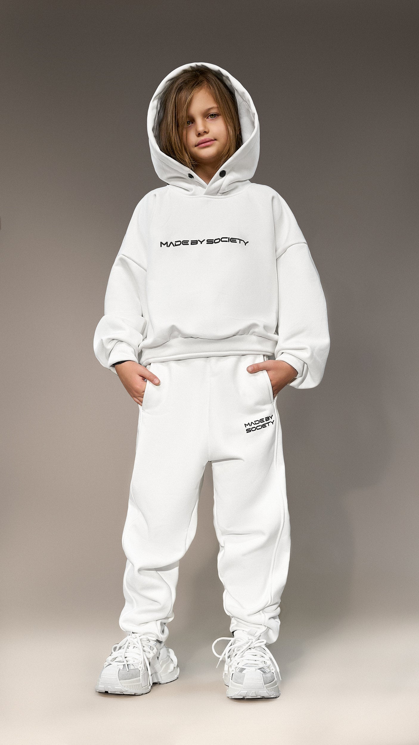 Bluza z kapturem "Made by Society" - H35901