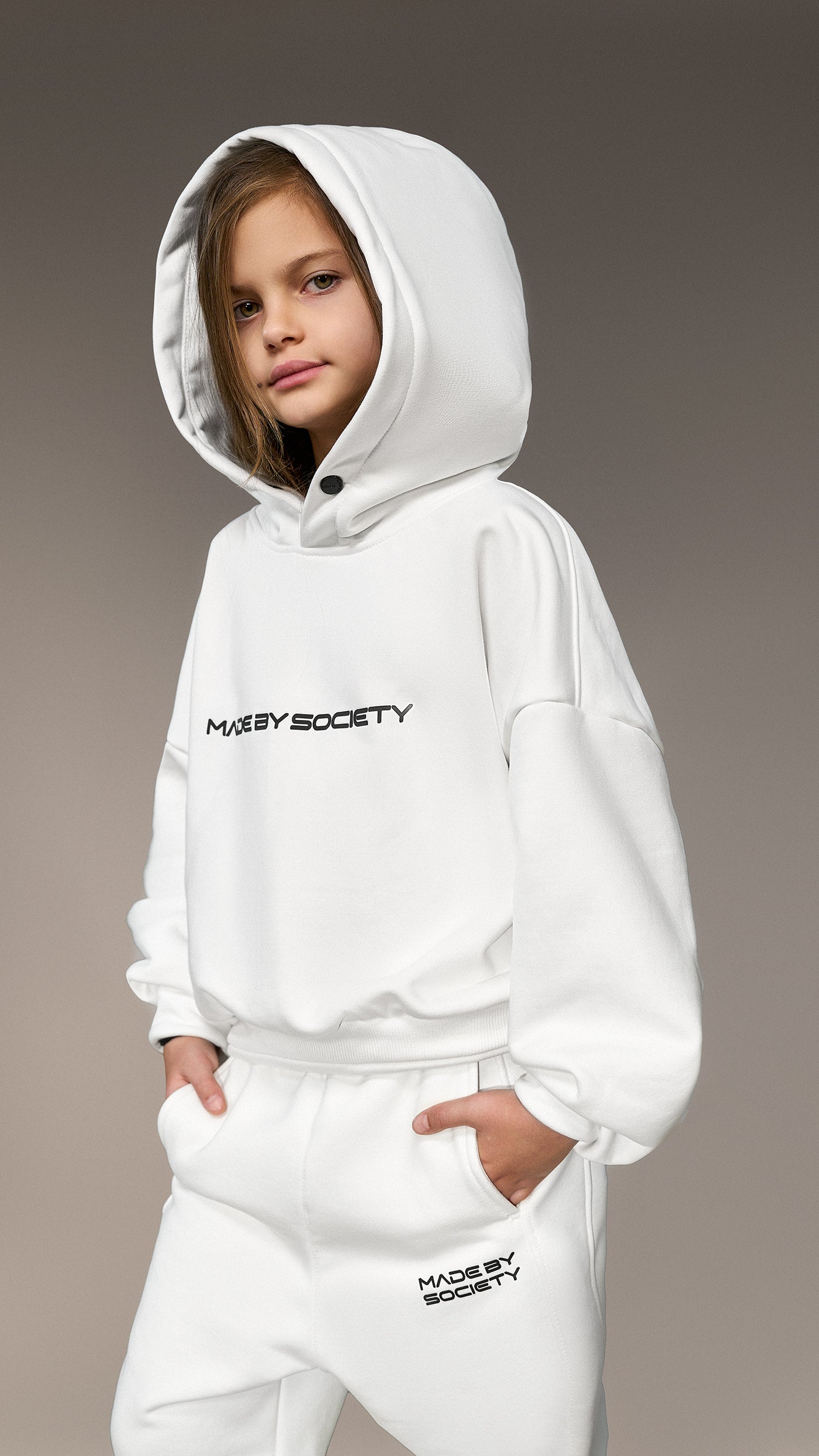 Bluza z kapturem "Made by Society" - H35901