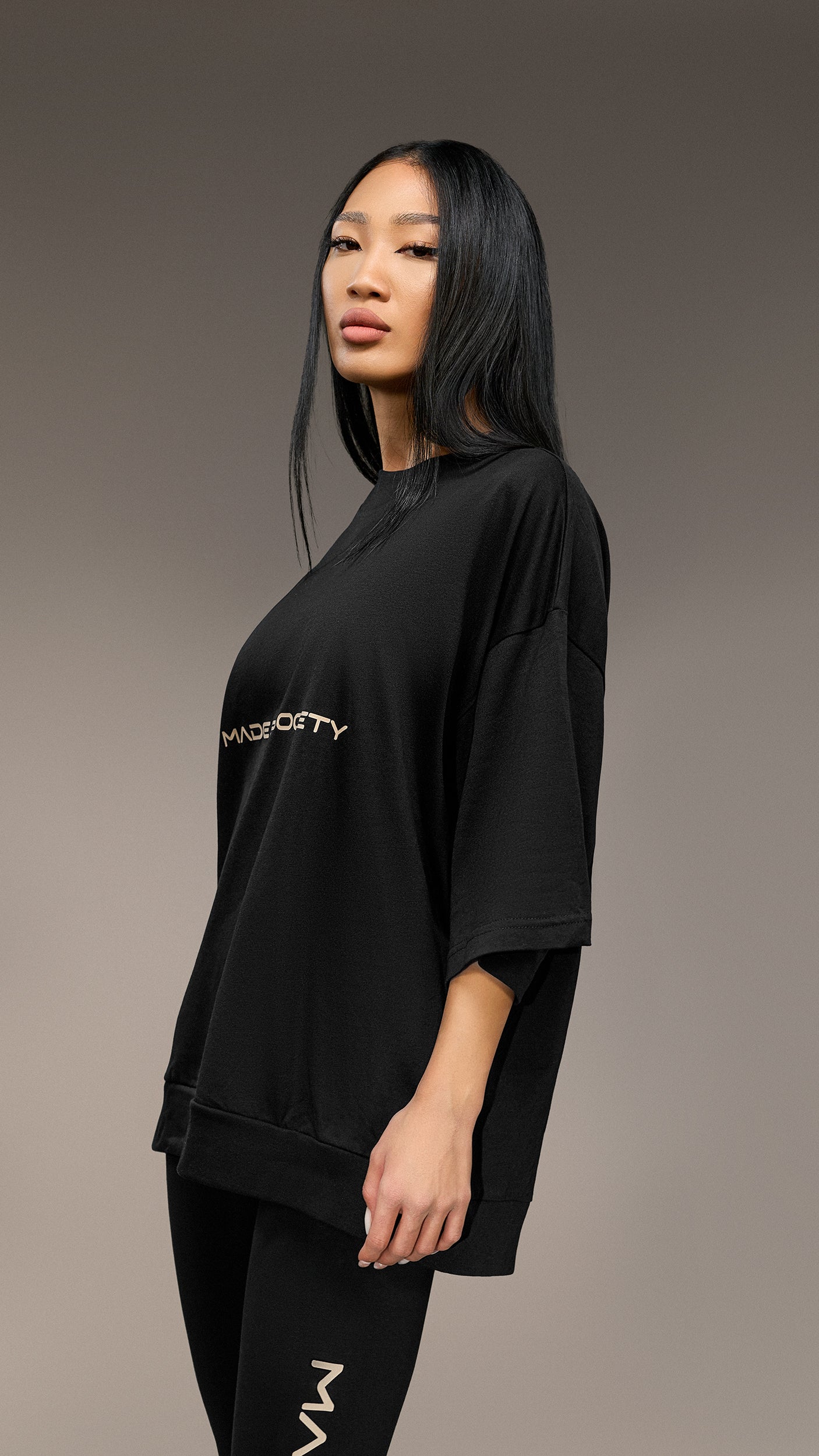 Oversized T-shirt Made By Society - T25915