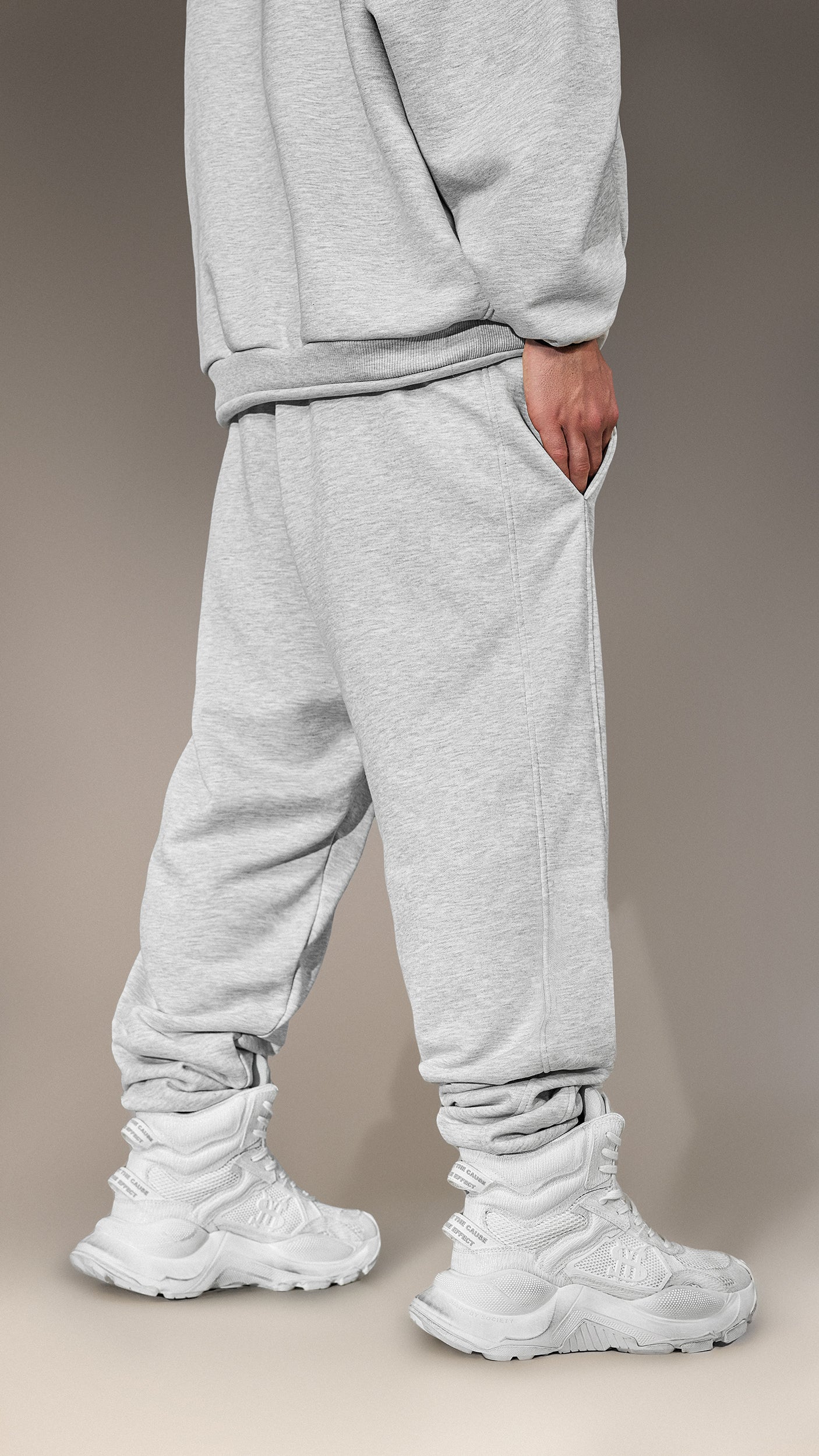 Pantaloni Jogger Gri „Made by Society” - P15827