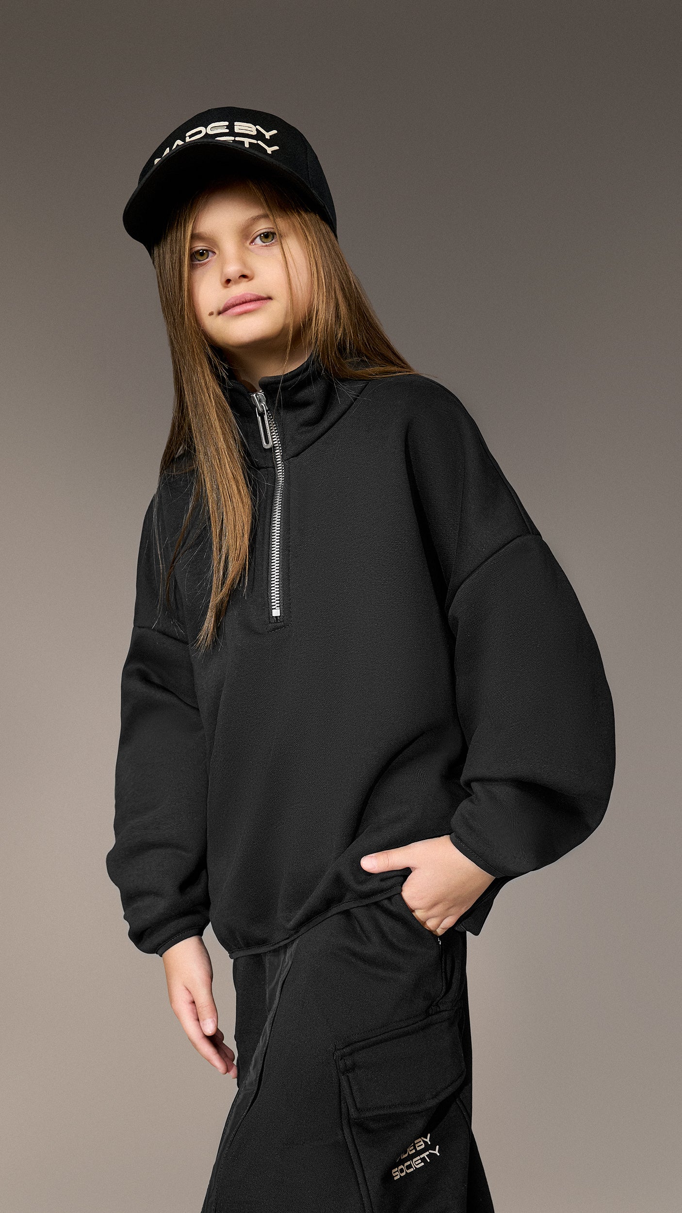 Oversize Bluza „Made by Society” - H35768