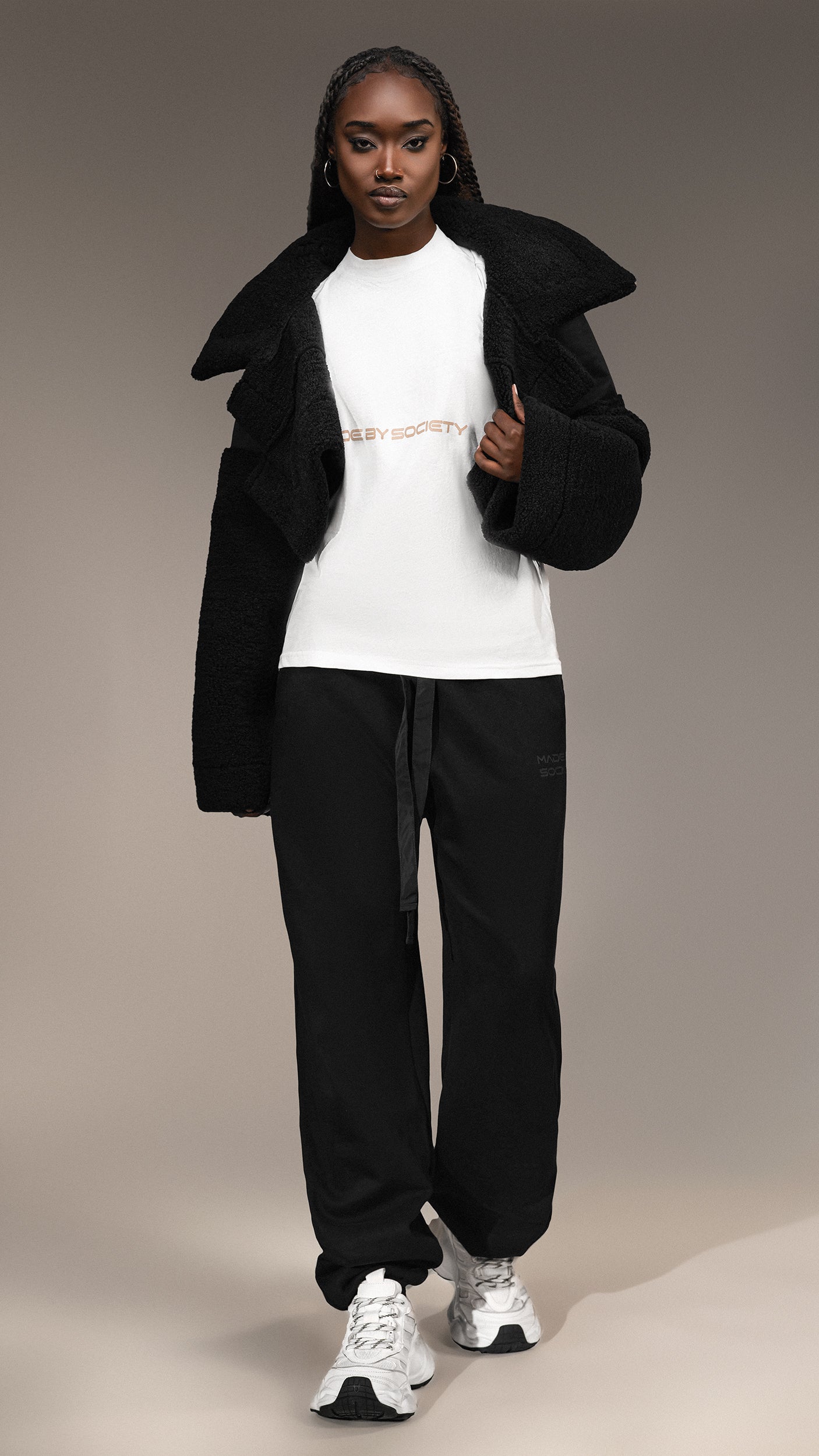 Oversize'owy T-shirt Made By Society - T25656