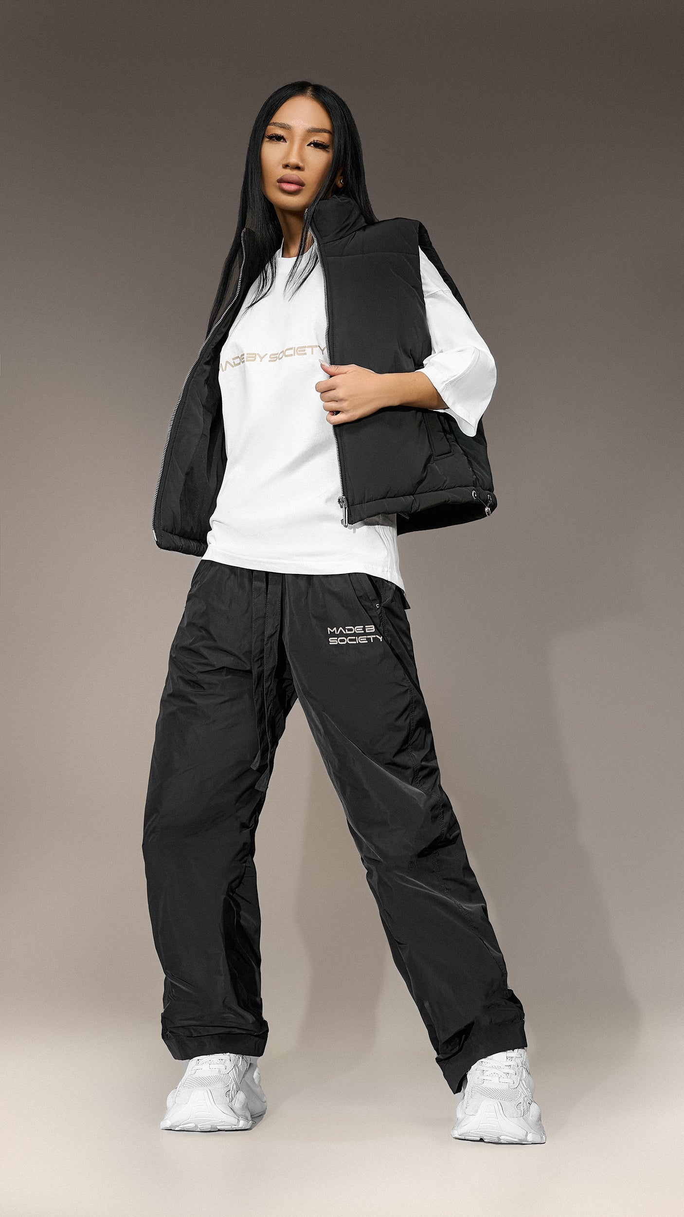 Oversized T-shirt "Made by Society" - T25844