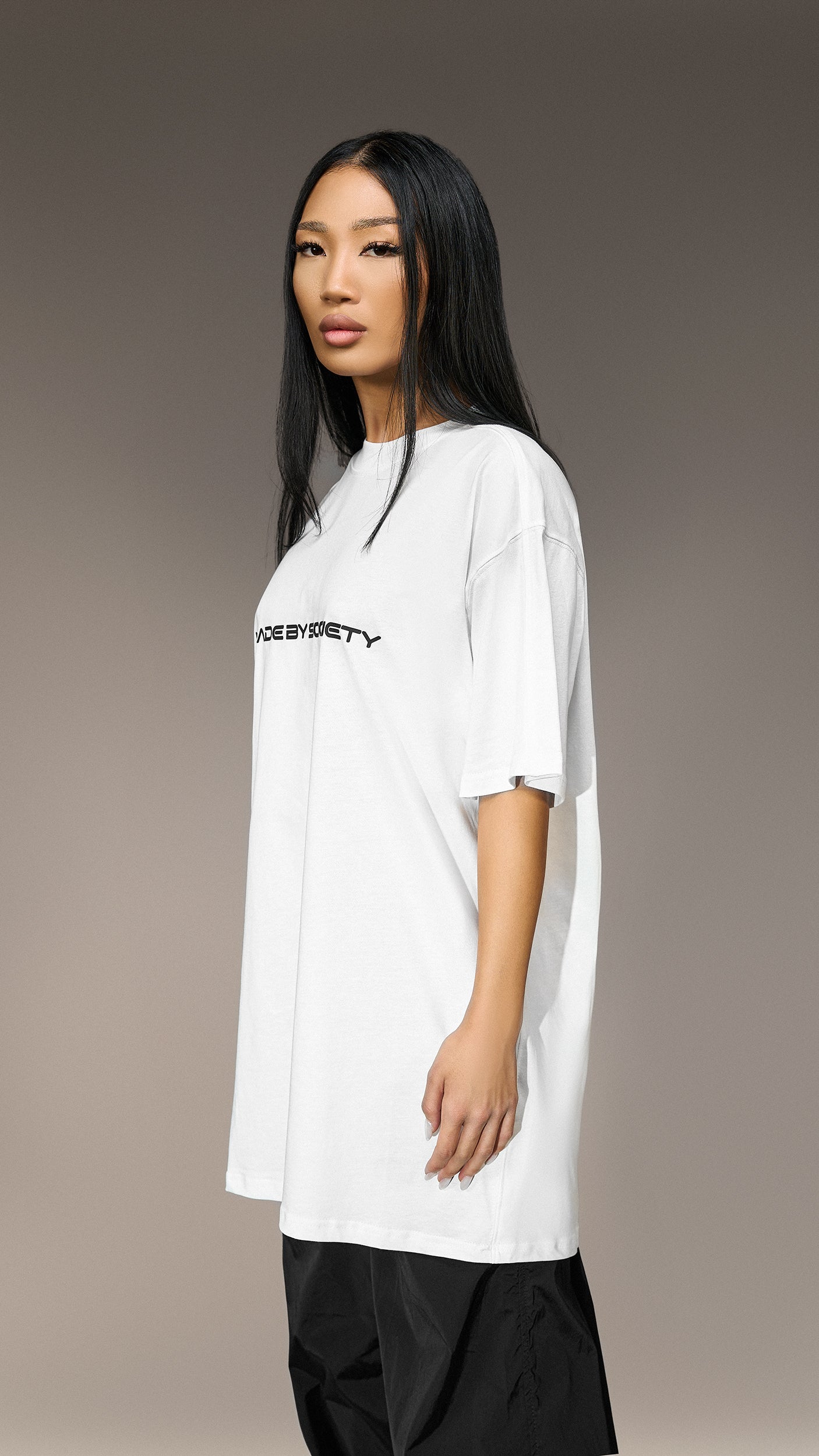 Oversized T-shirt "Made by Society" - T25845