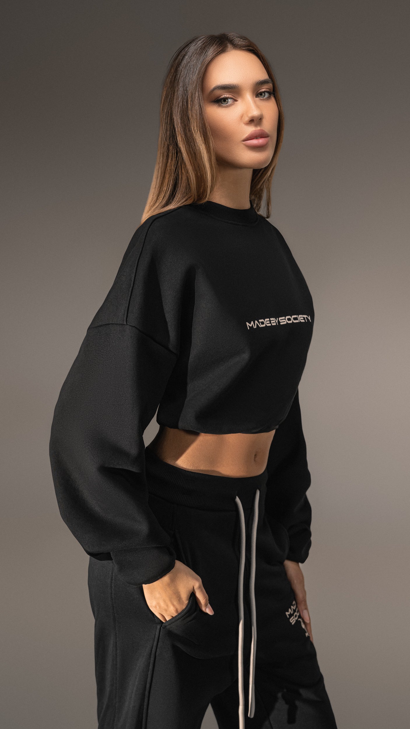 Crop hoodie Made by Society - H25734