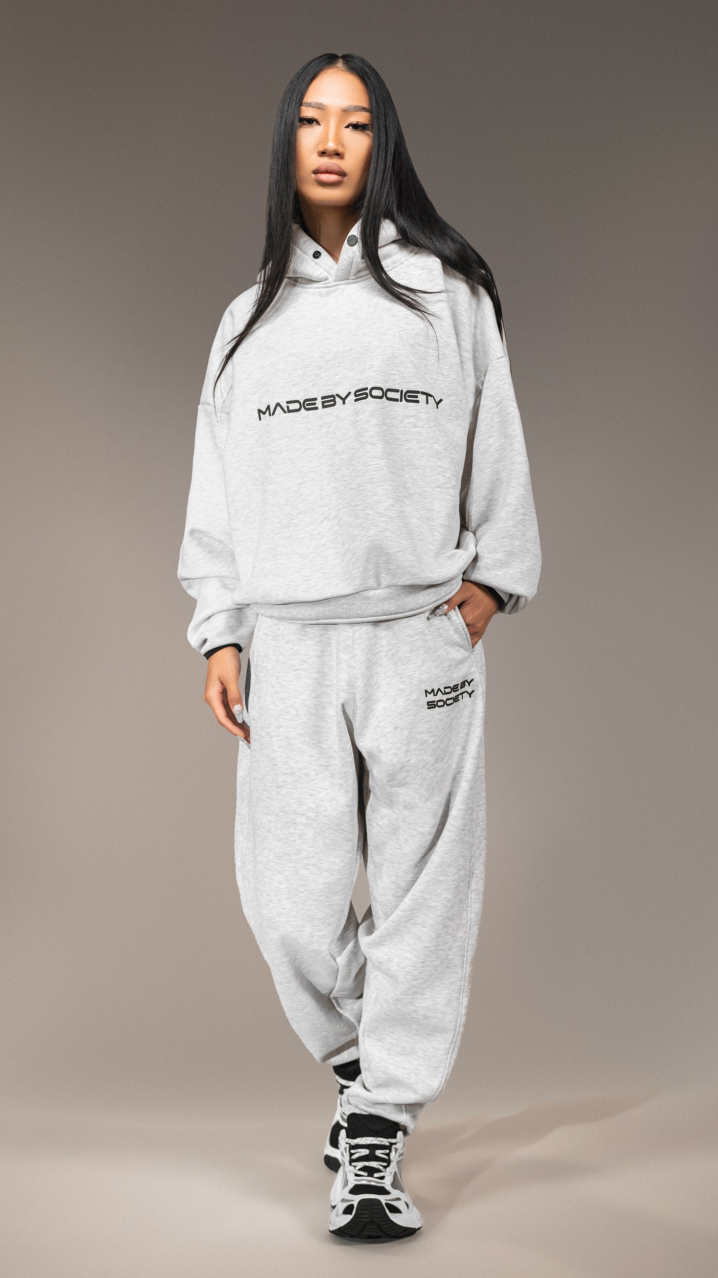 Oversized Hoodie „Made By Society” - H25835