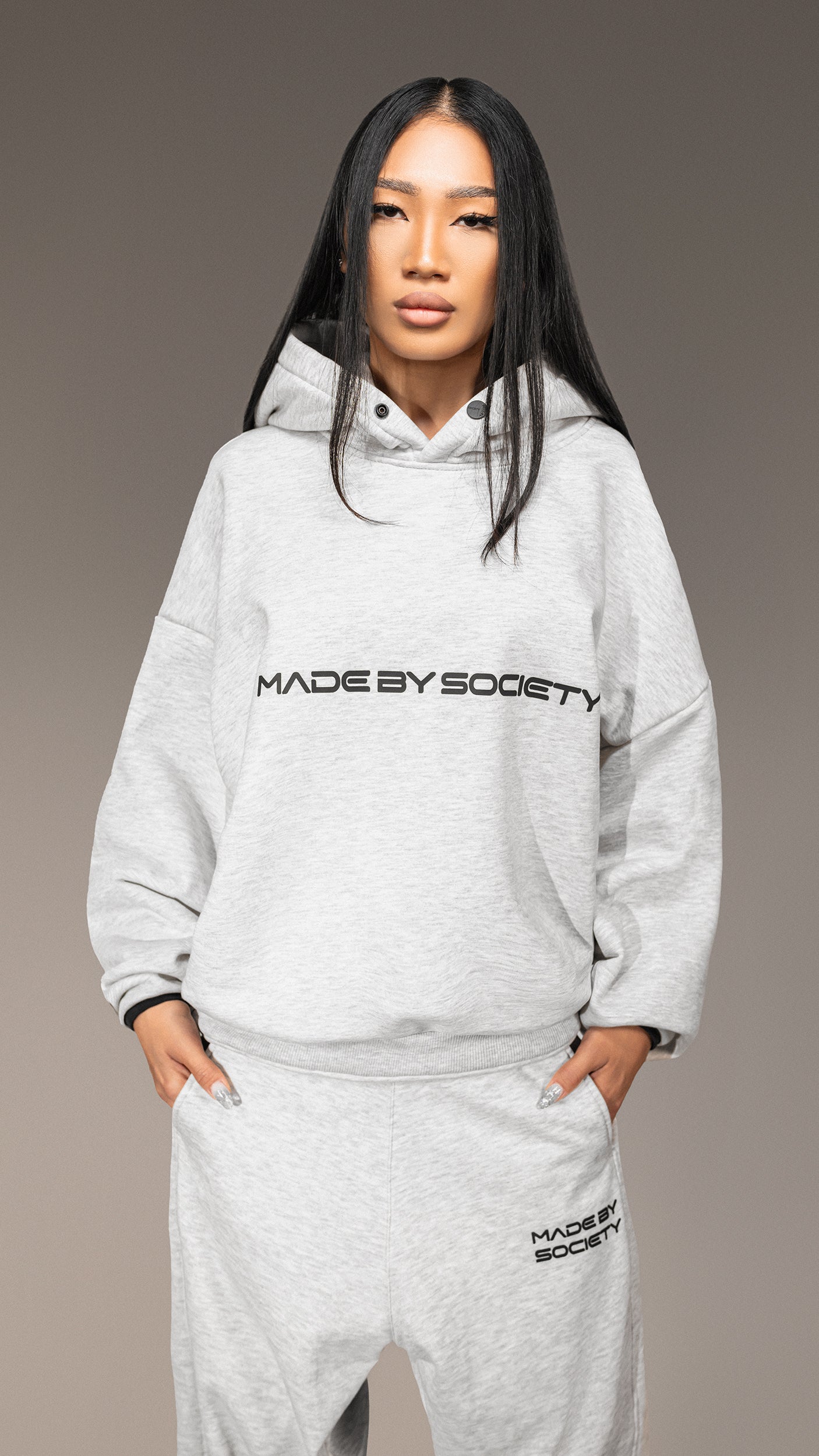 Oversized Hoodie „Made By Society” - H25835