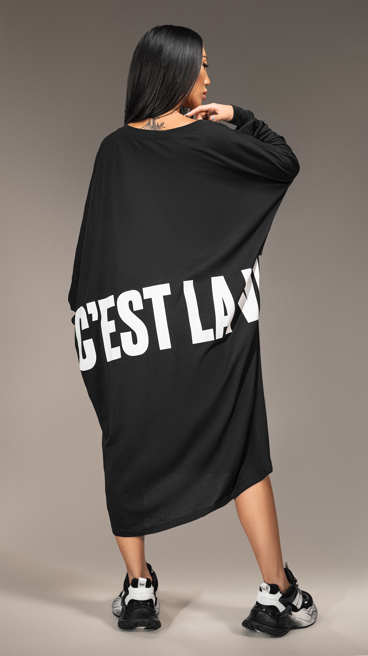 Oversize T-shirt "C'est la vie" - T25529