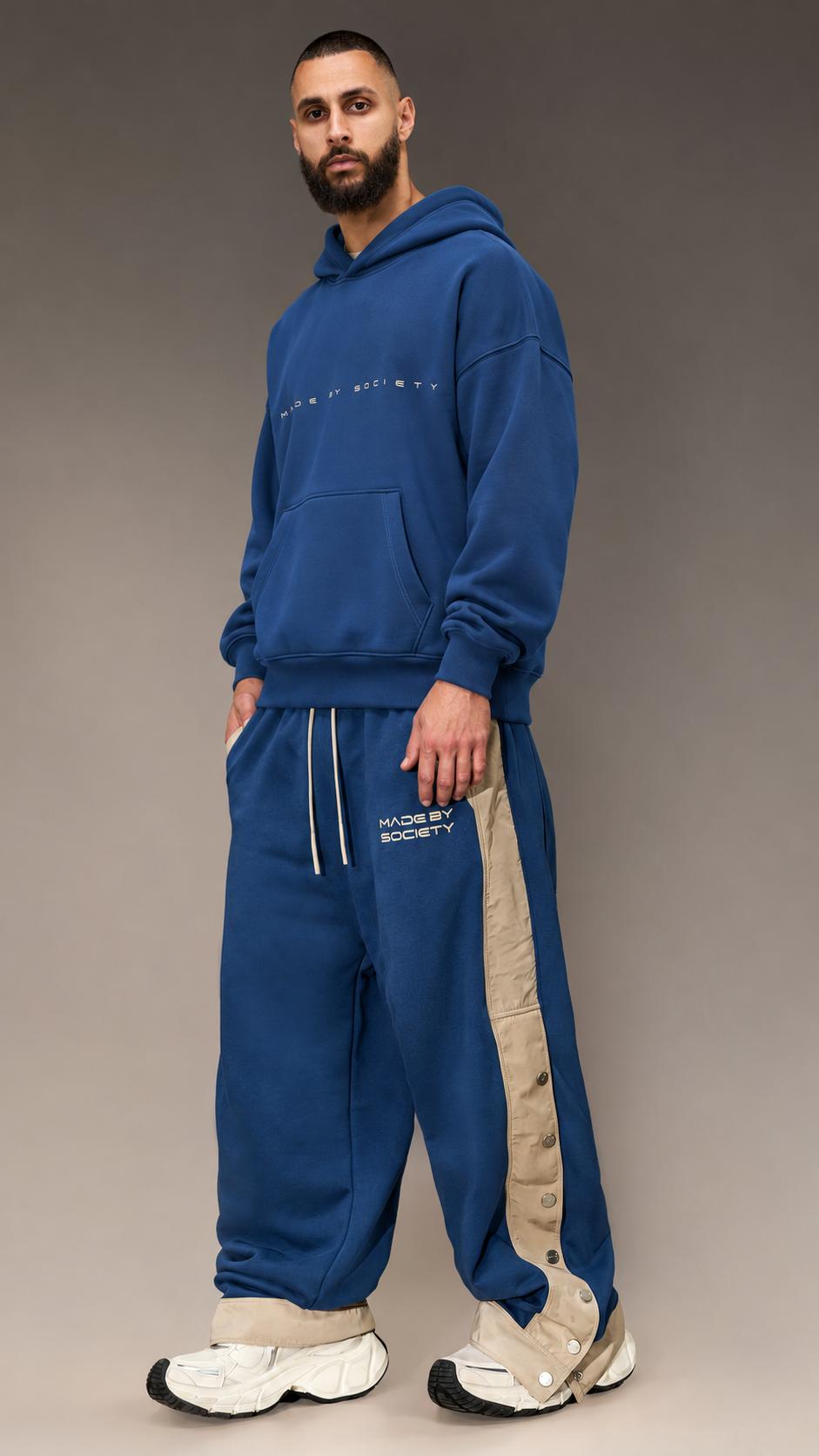 Spodnie oversized z zatrzaskami – P16081