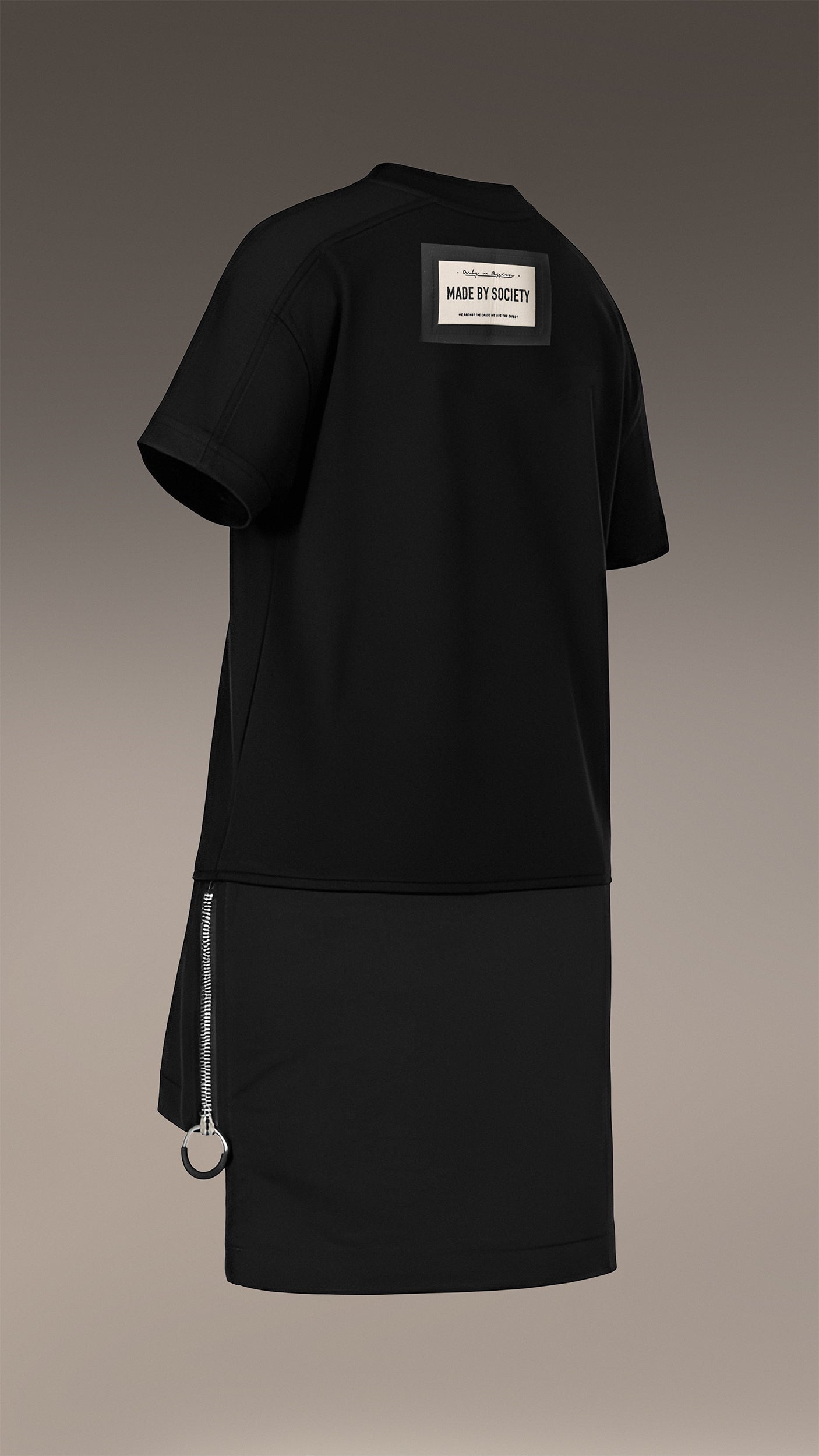 Sukienka zapinana na zamek - D34449