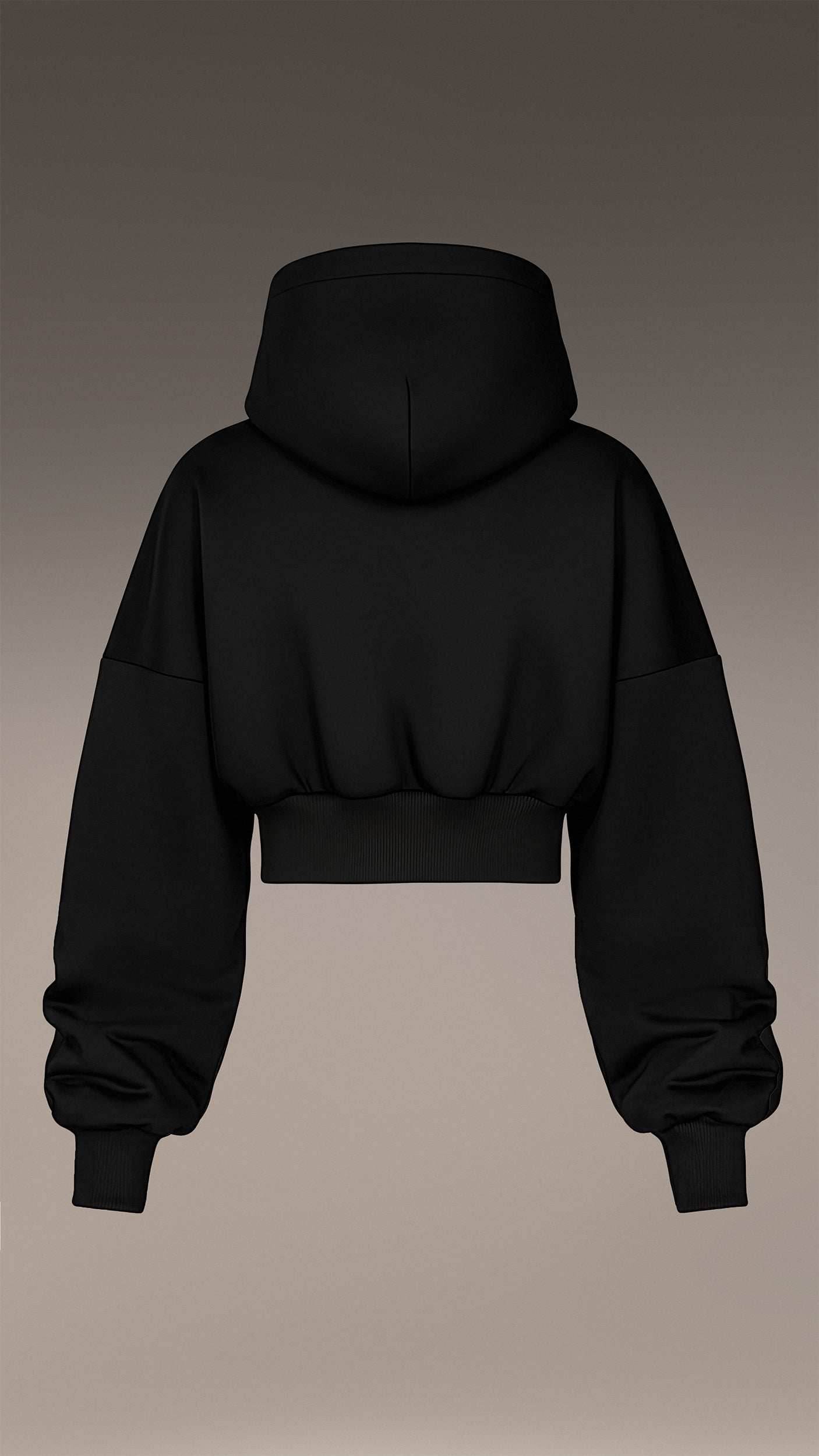 Bluzę z kapturem crop - H26595