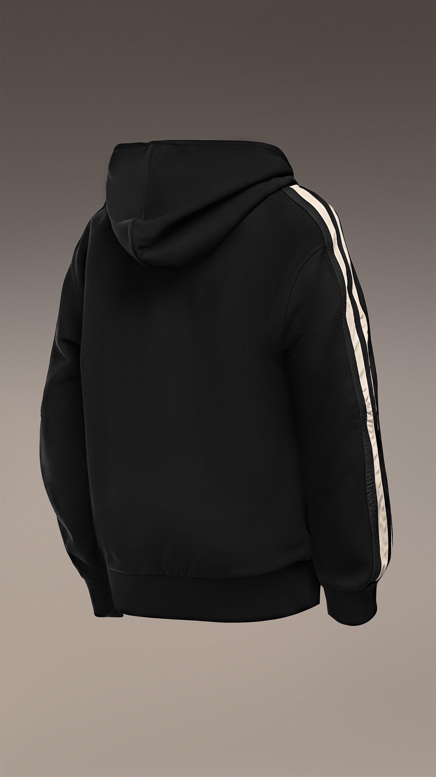 Bluza z kapturem w pionowe linie - H32968