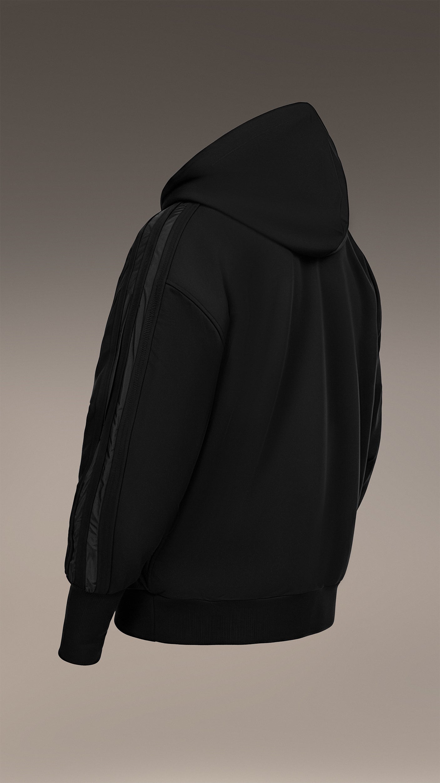 Bluza zapinana na zamek w pionowe linie - H13148