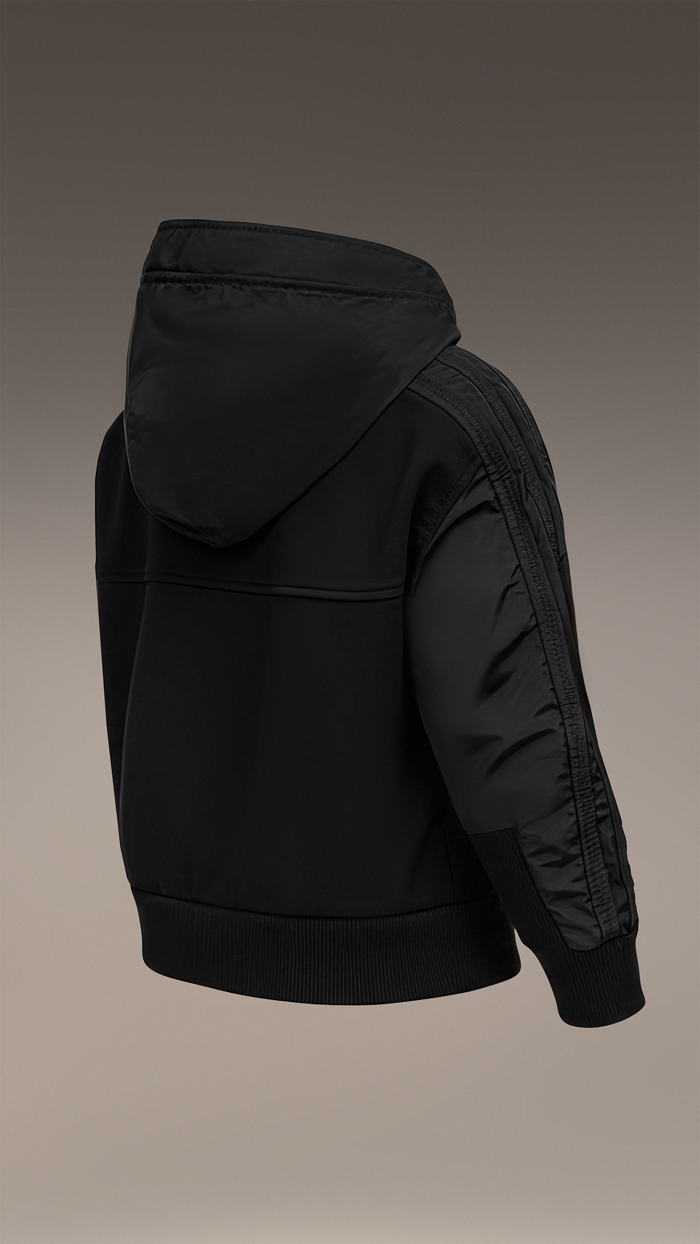 Bluza z kapturem w pionowe linie - H33137