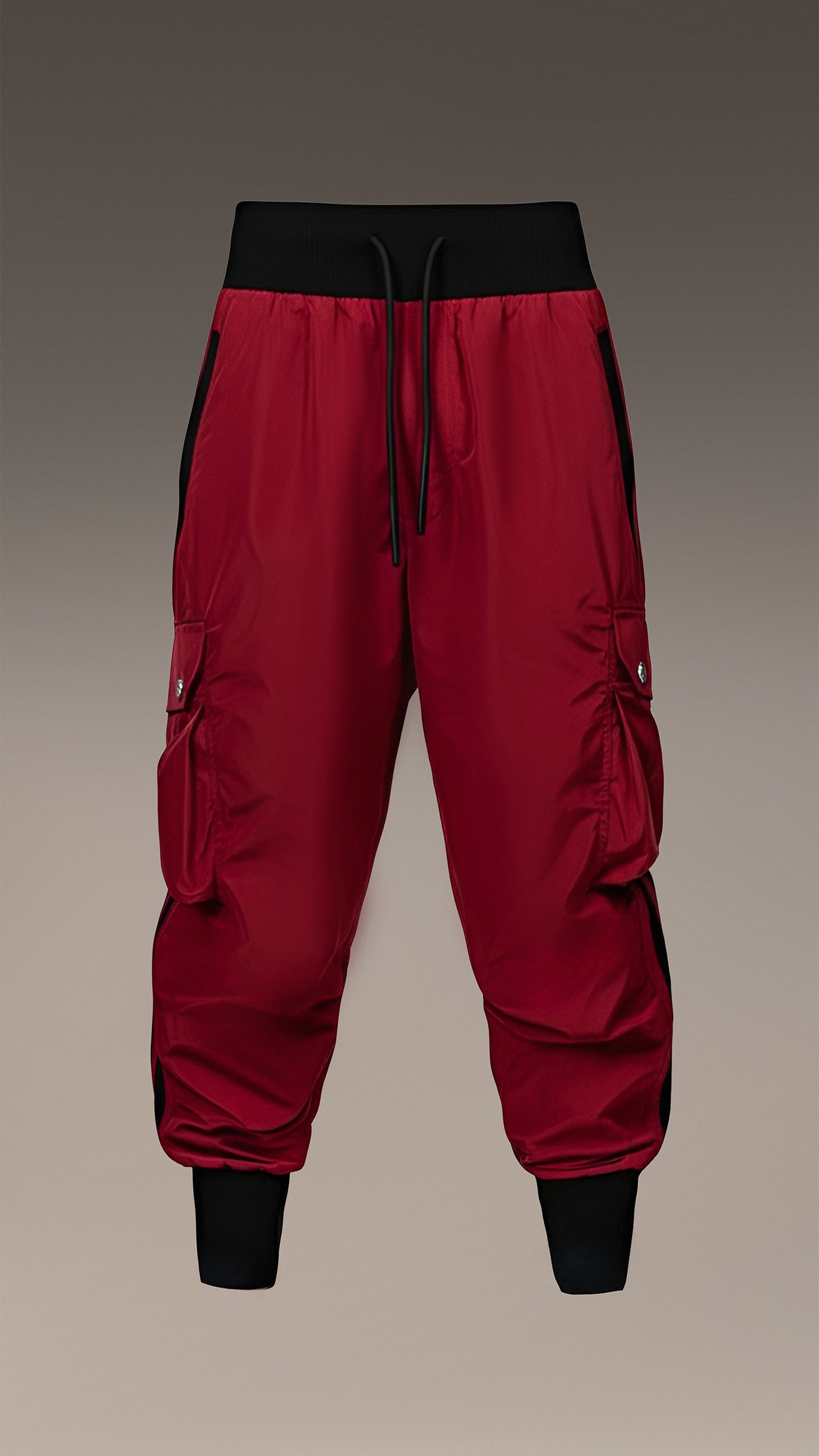 Spodnie cargo w paski - P14808