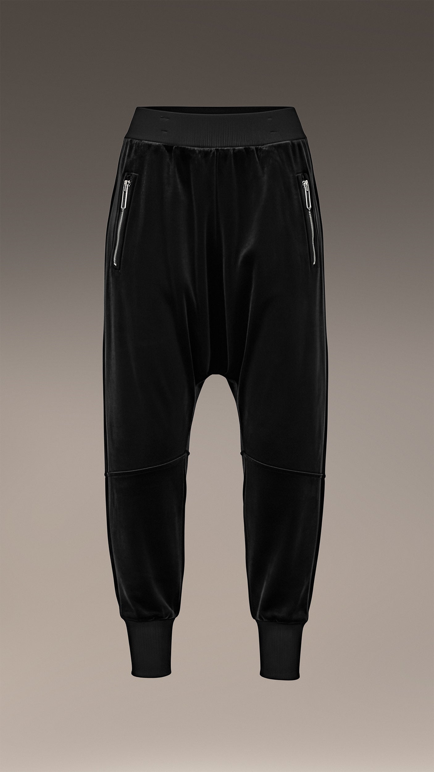 Welurowe spodnie jogger - P23193