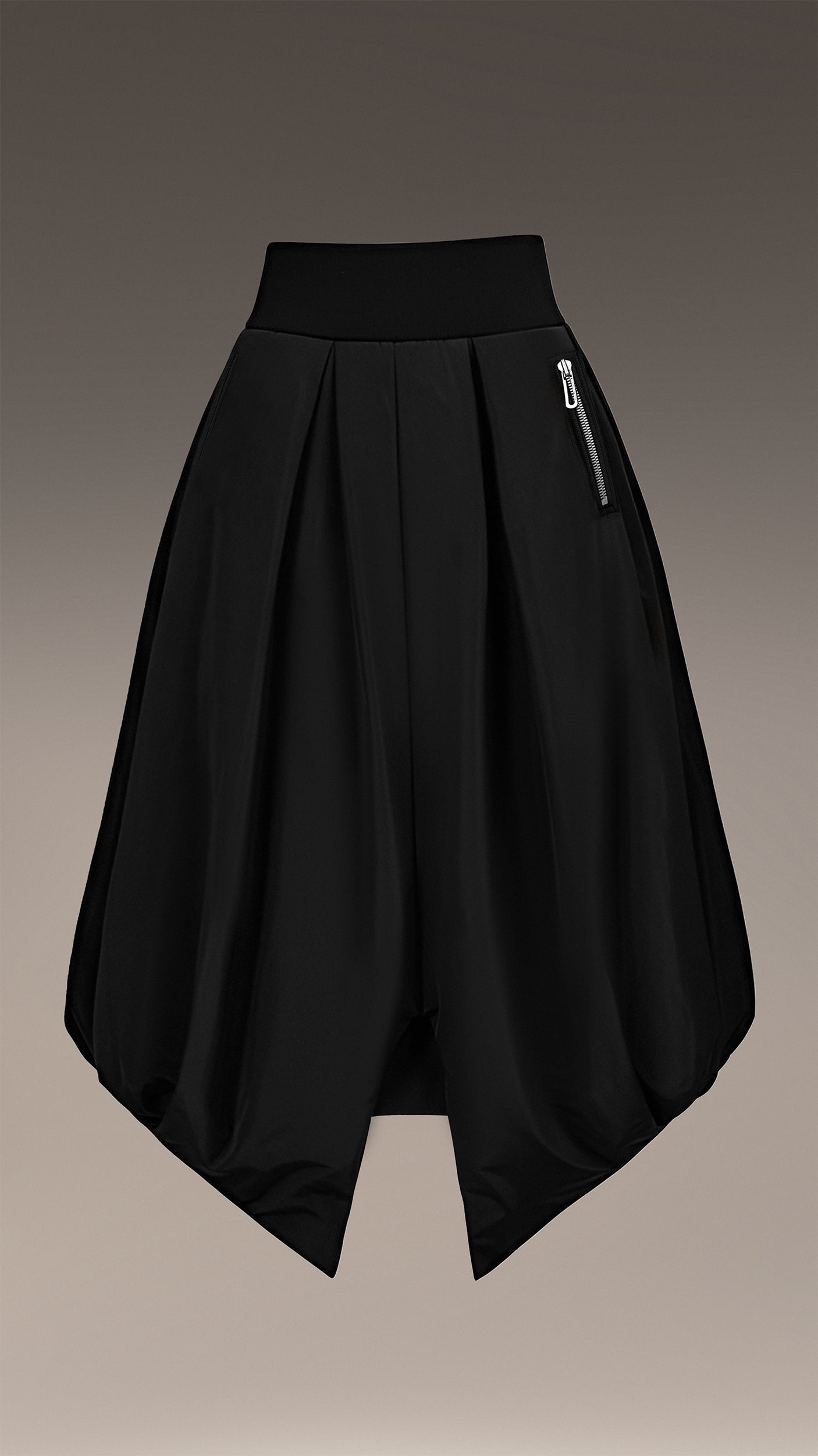 Długa spódnica w kształcie wróbla - F24083