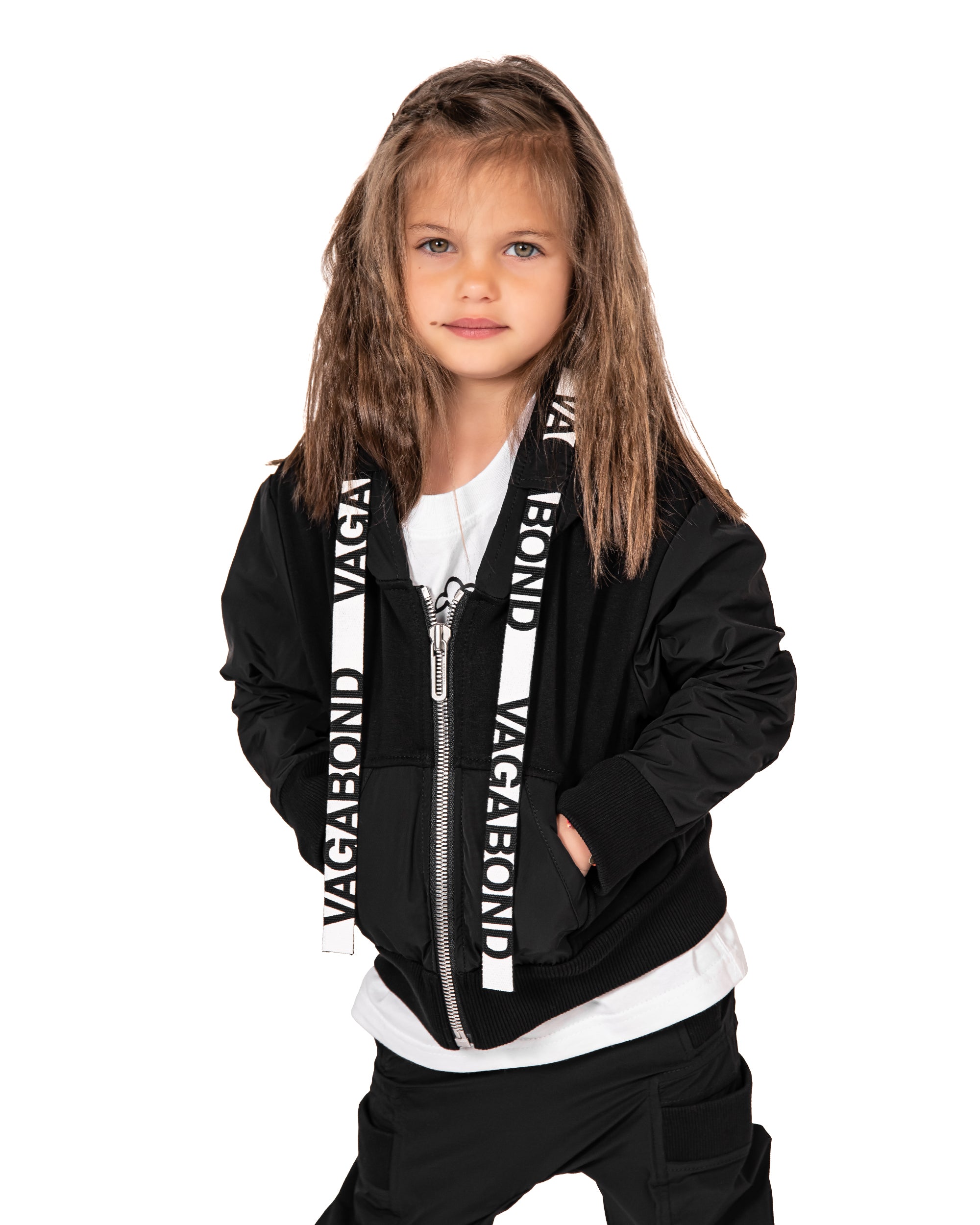 Bluza z kapturem w paski - H32540