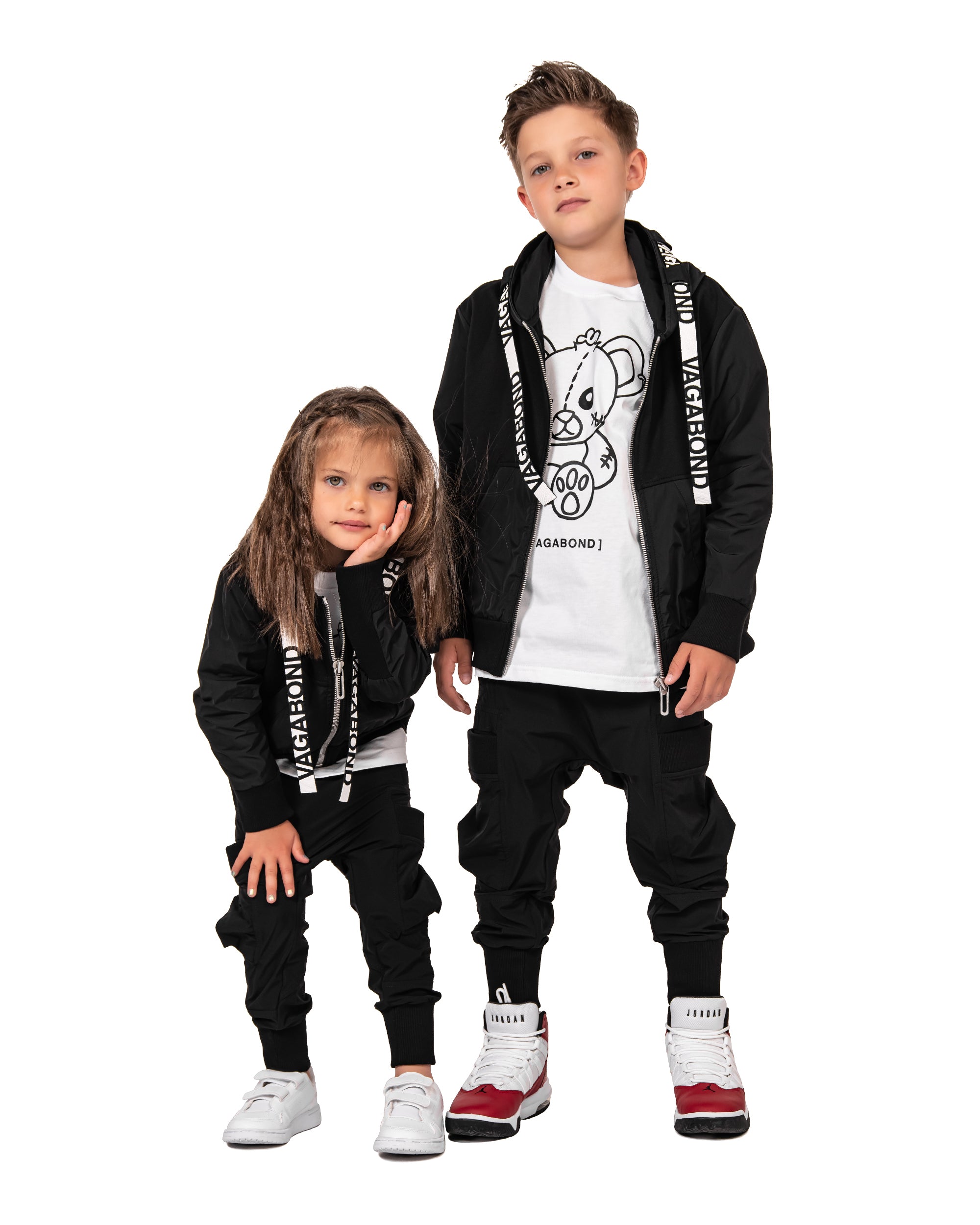 Bluza z kapturem w paski - H32540