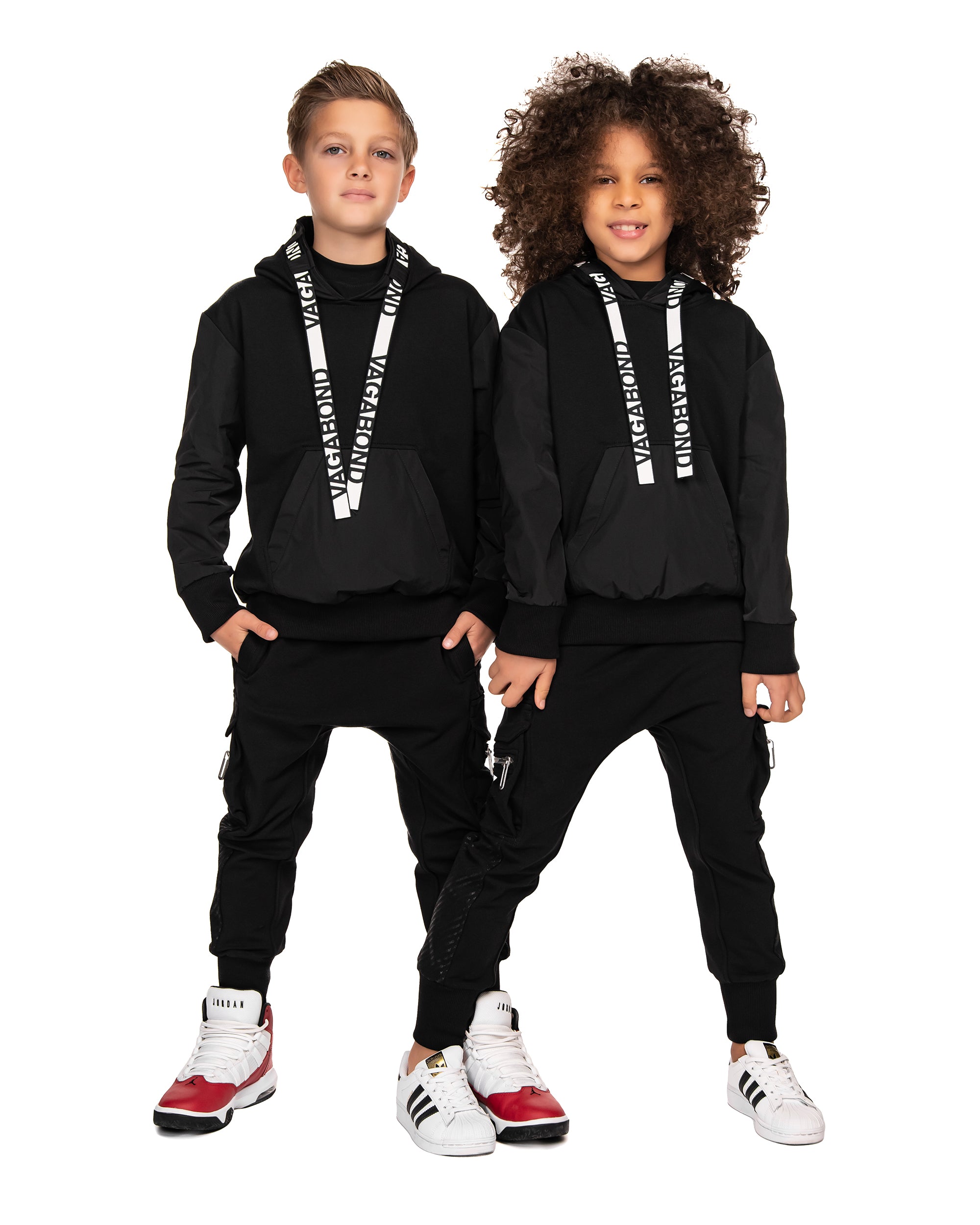 Bluza z kapturem w paski - H33010