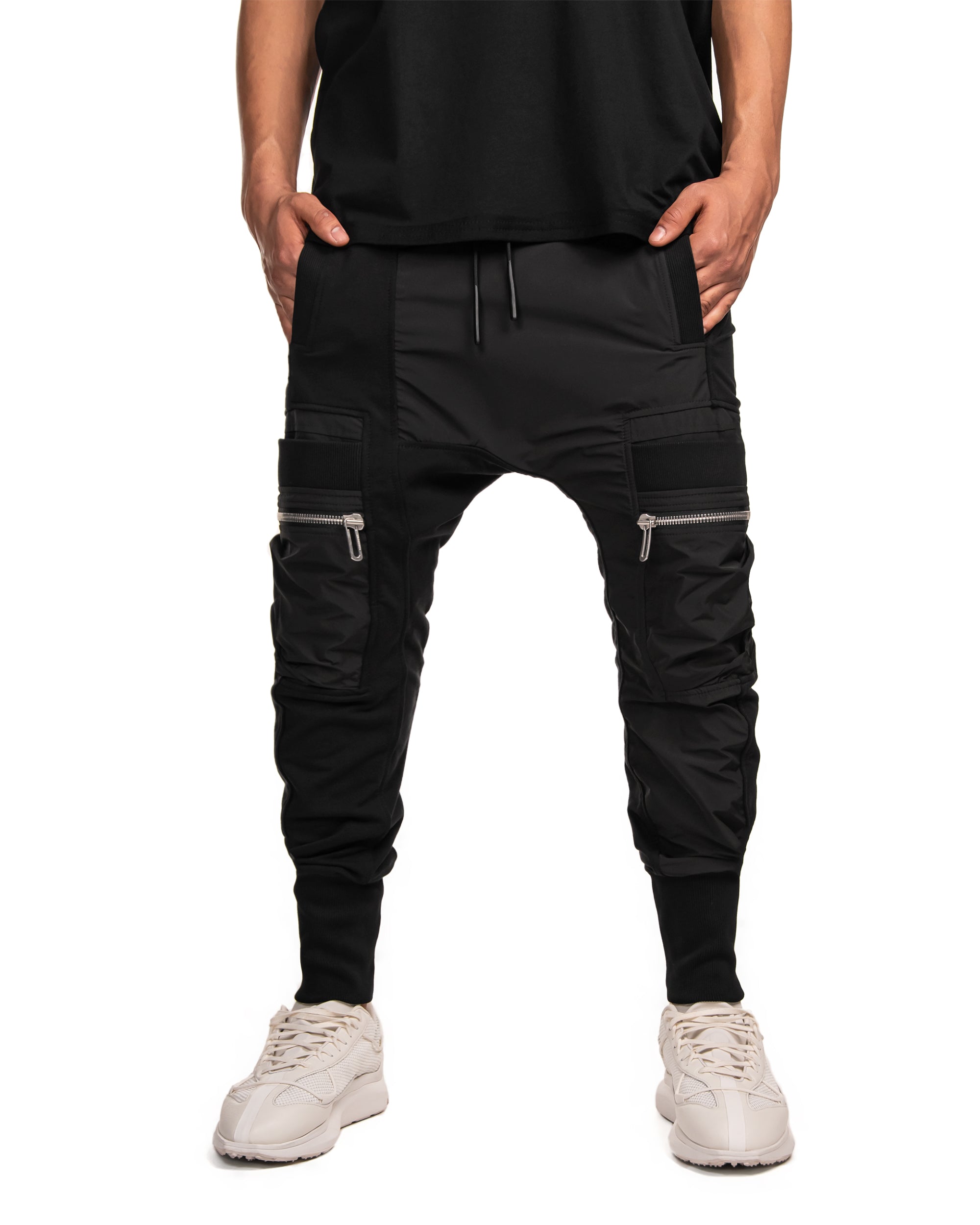 Spodnie jogger zapinane na zamek - P13272