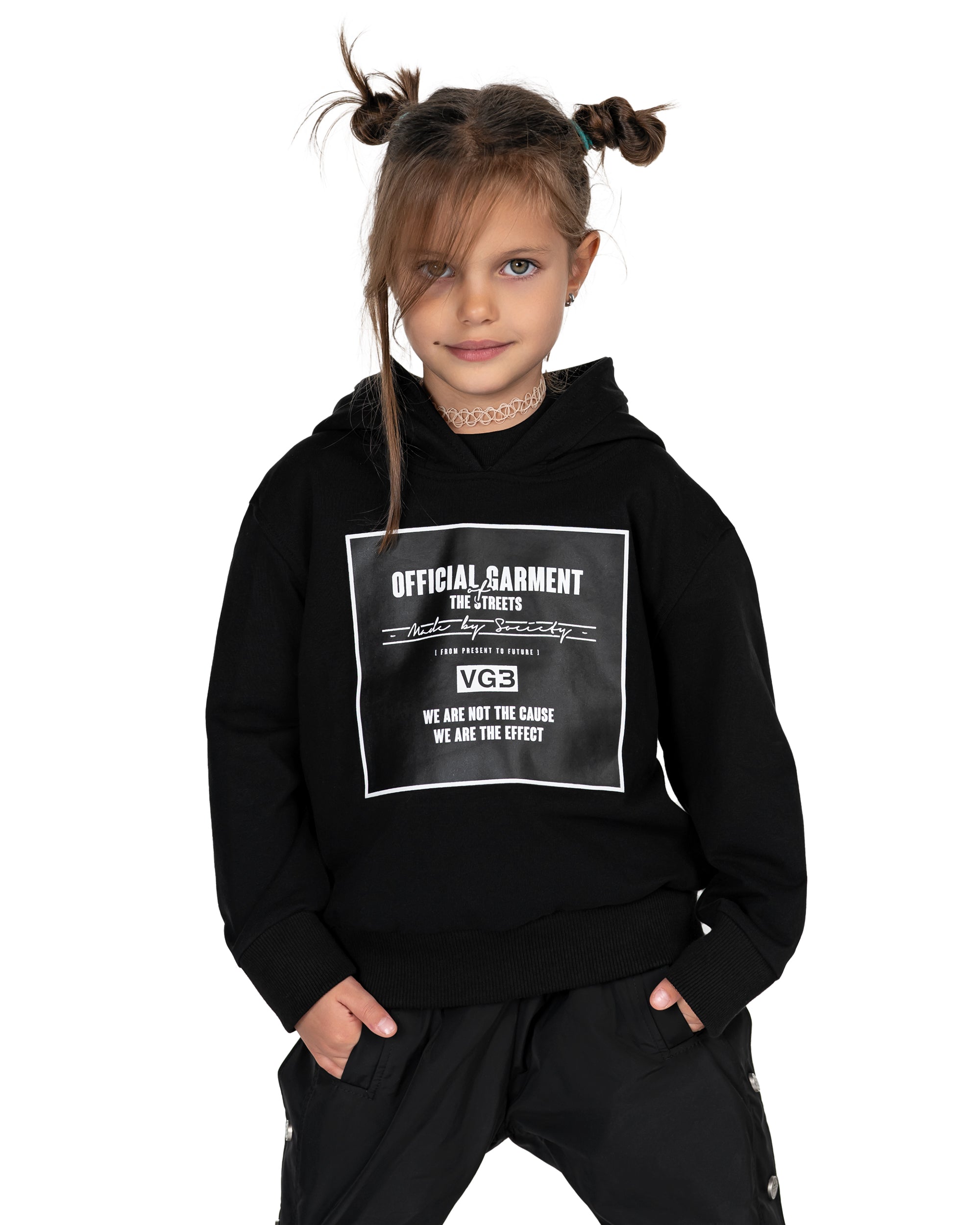 Bluza z kapturem w paski - H33931
