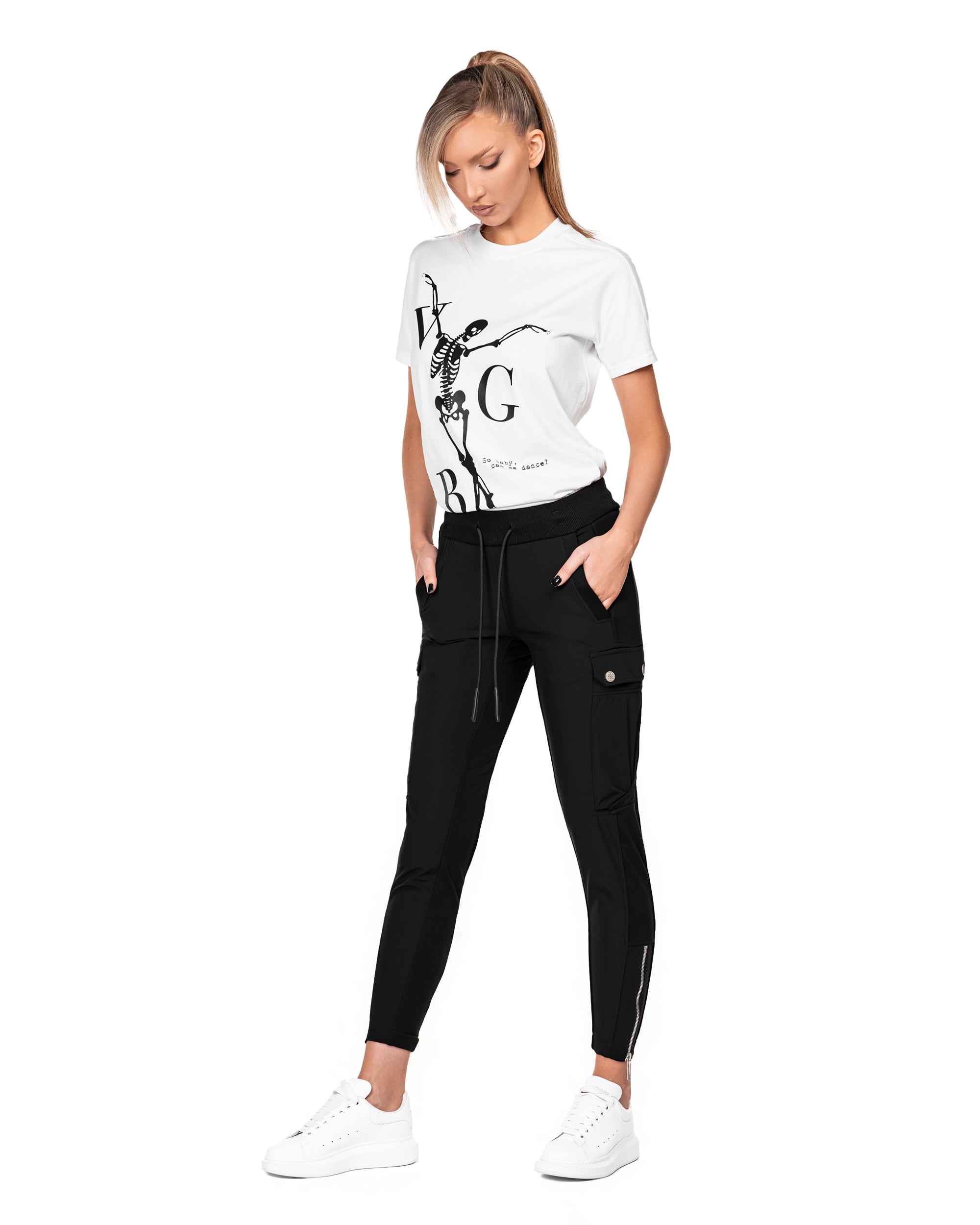 Spodnie dresowe cargo - P22456