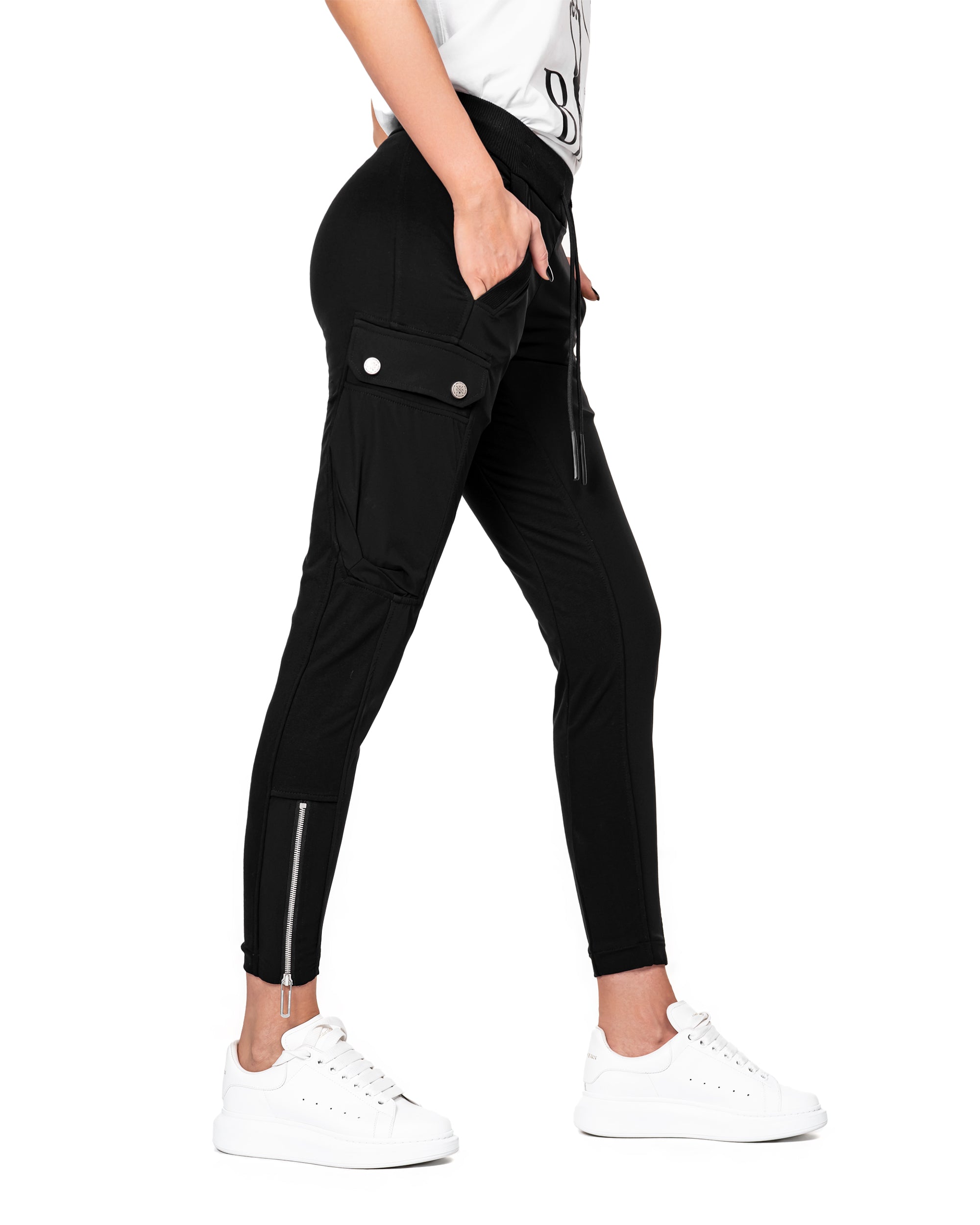 Spodnie dresowe cargo - P22456